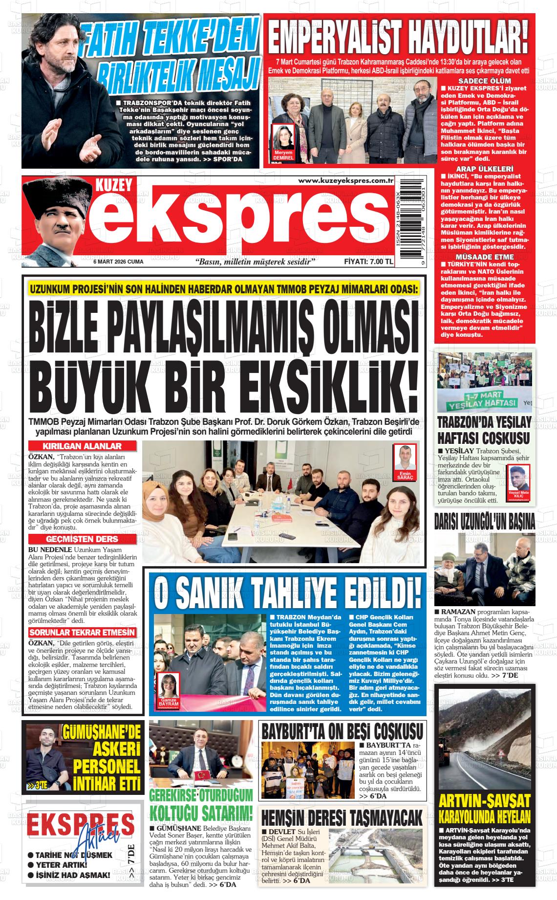 Trabzon Kuzeyekspres 06.03.2026