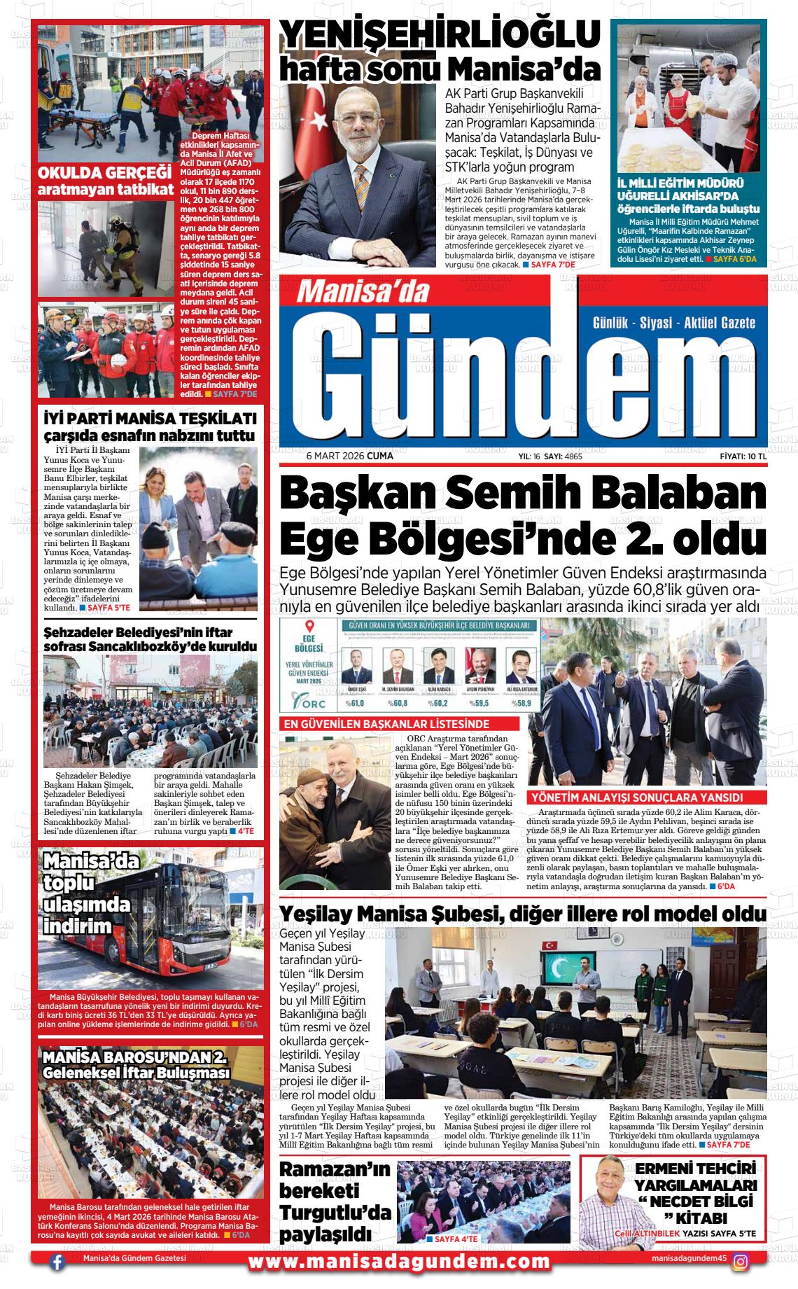 Manisa Dagundem 06.03.2026