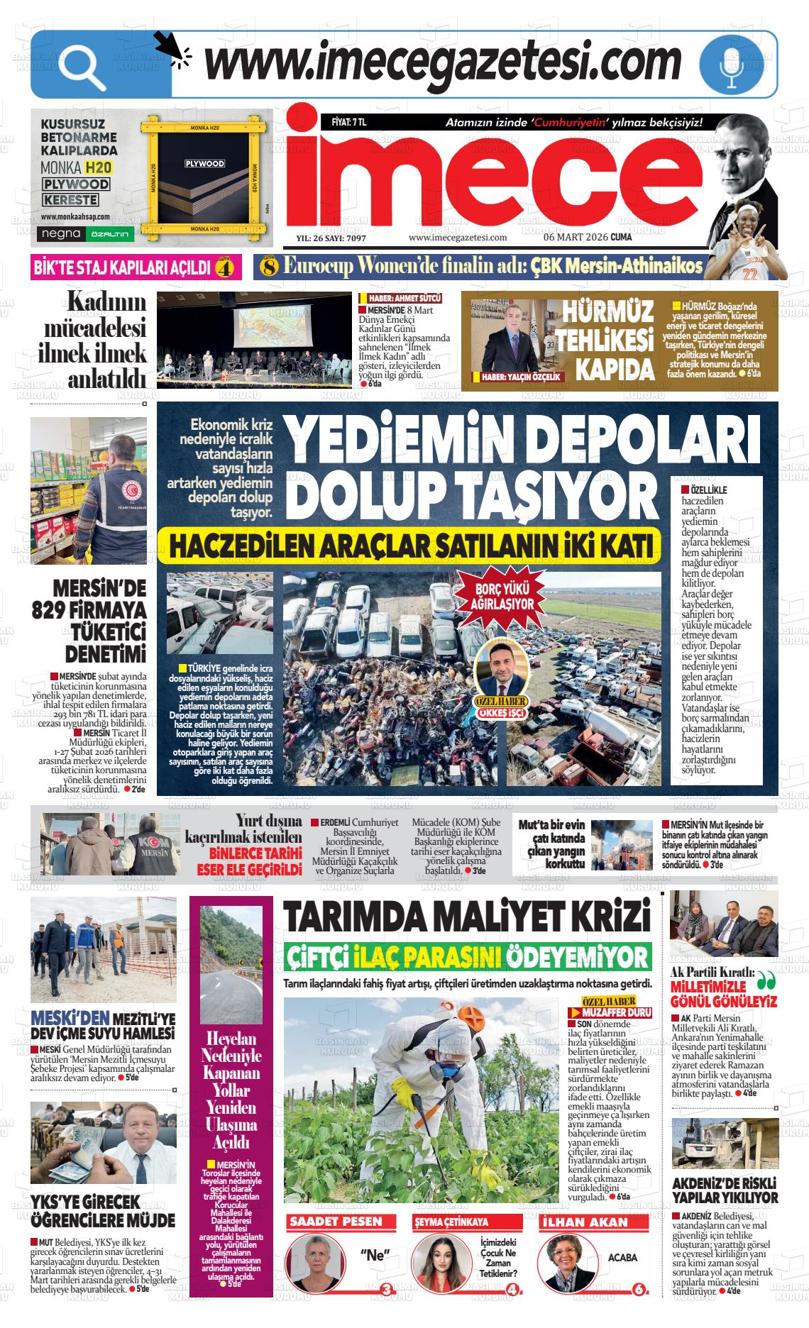 Mersin Imece 06.03.2026