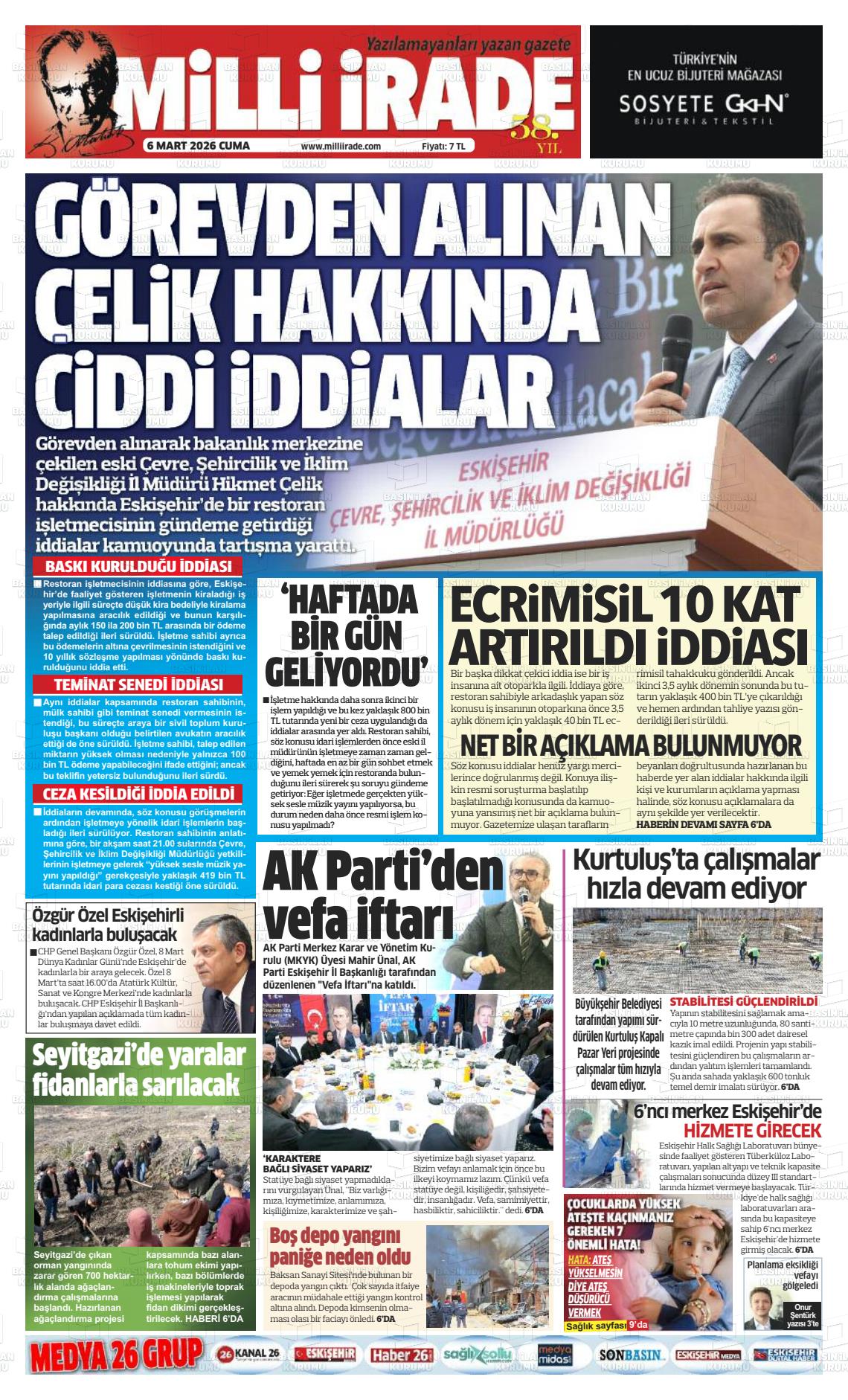 Konya Milliirade 06.03.2026