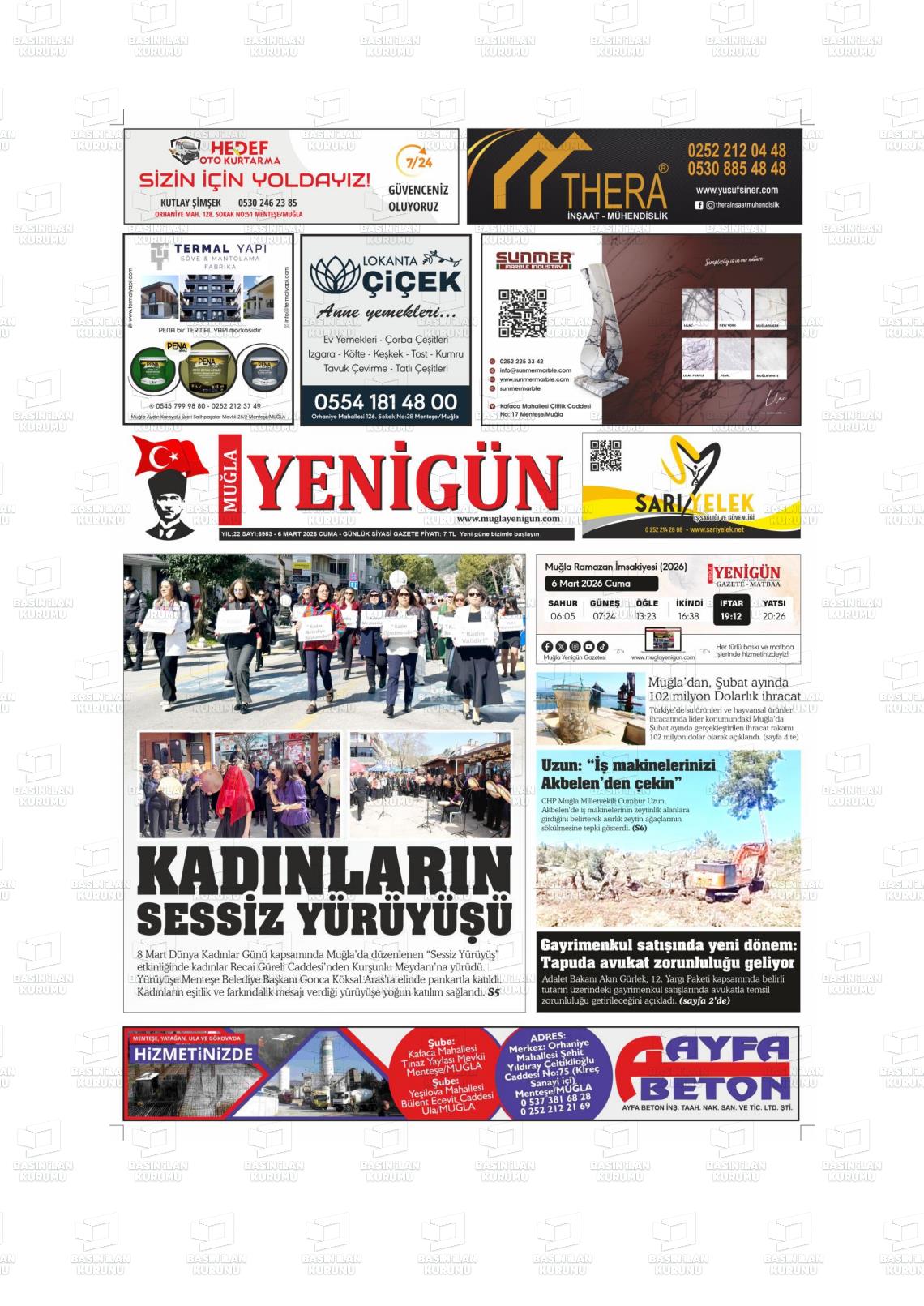Mugla Yenigun 06.03.2026
