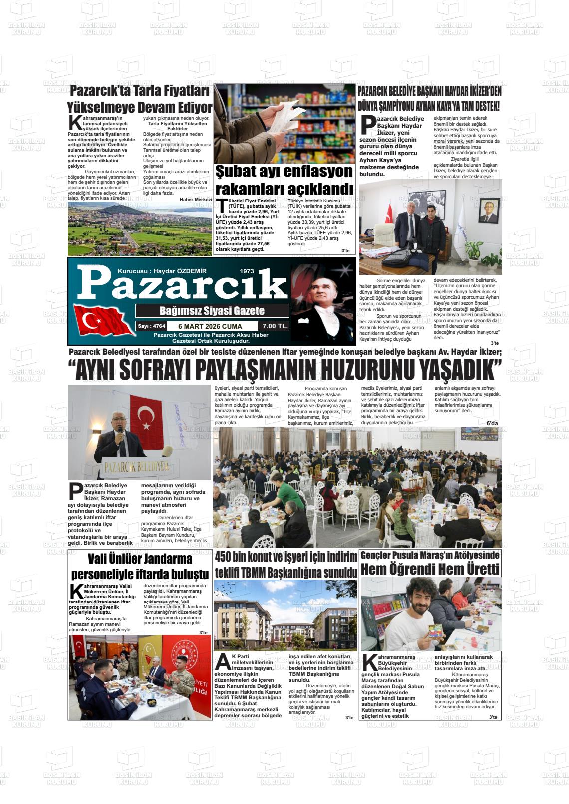 Kahramanmaras Pazarcik 06.03.2026
