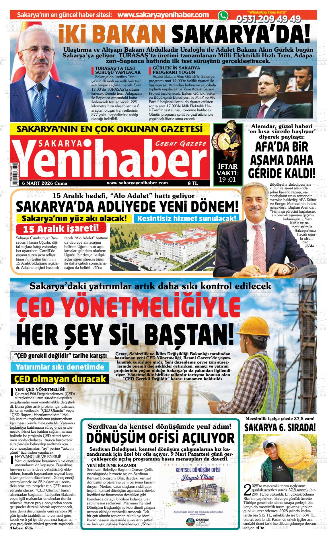 Sakarya Yenihaber 06.03.2026