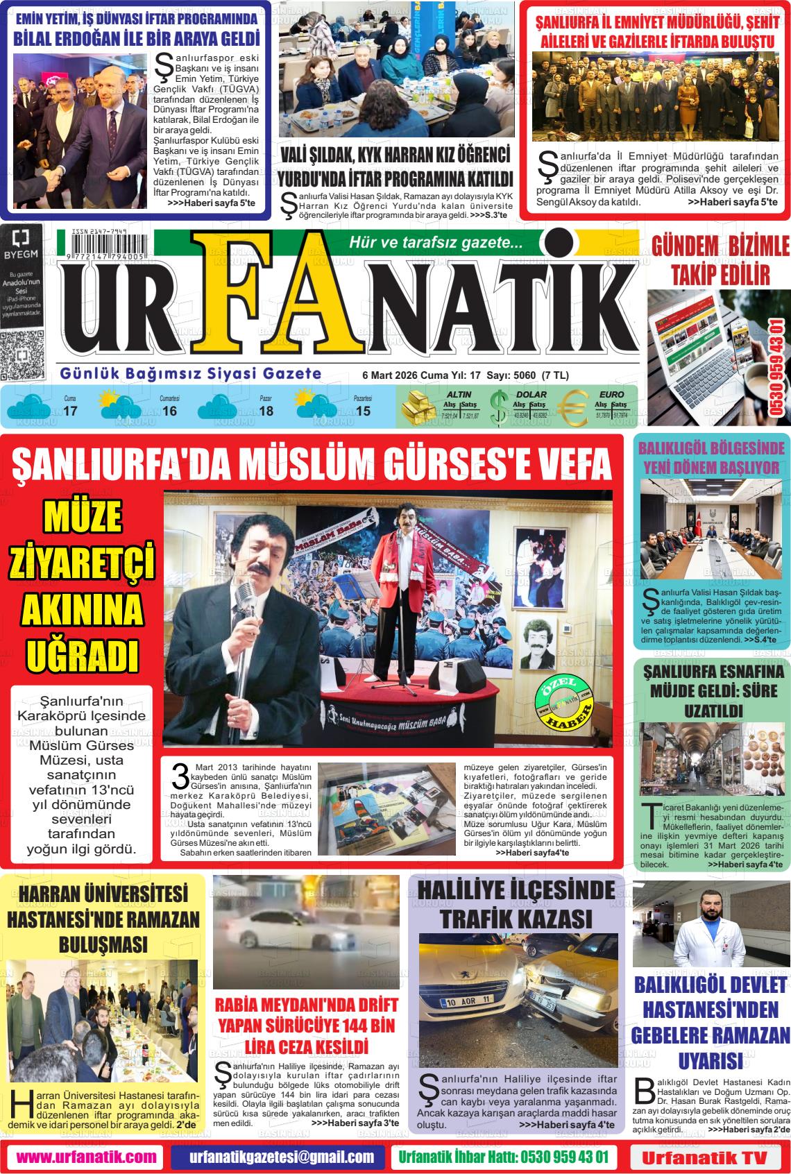 Sanliurfa Urfanatik 06.03.2026