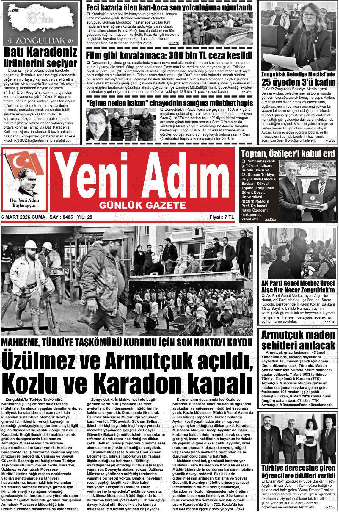 Zonguldak Yeniadim 06.03.2026