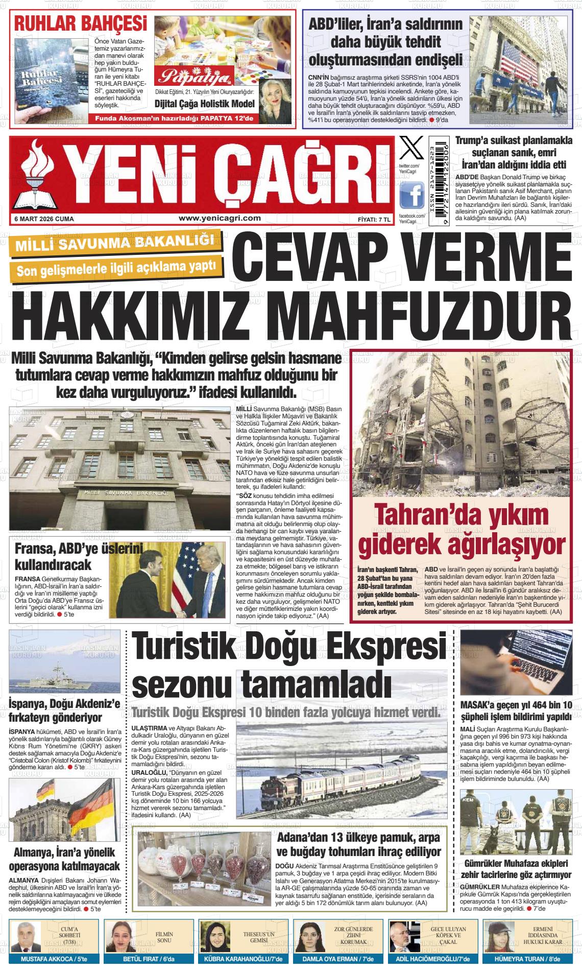 Istanbul Yenicagri 06.03.2026