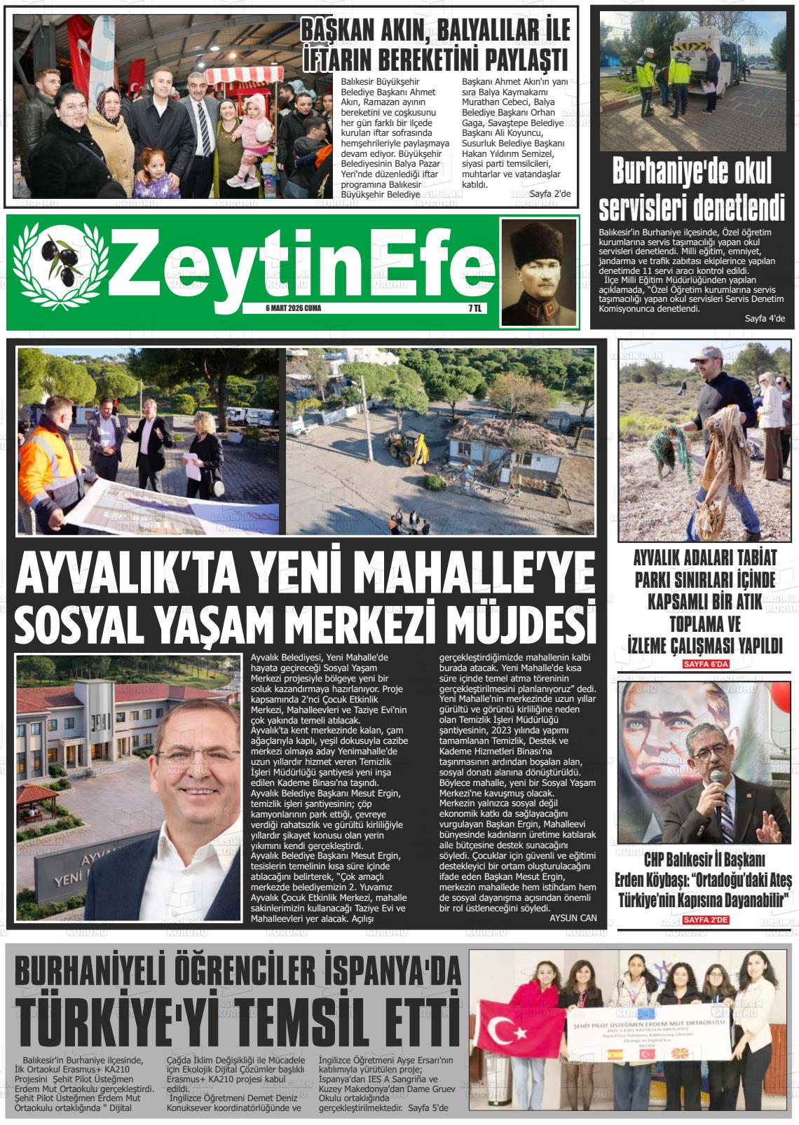 Balikesir Zeytinefe 06.03.2026