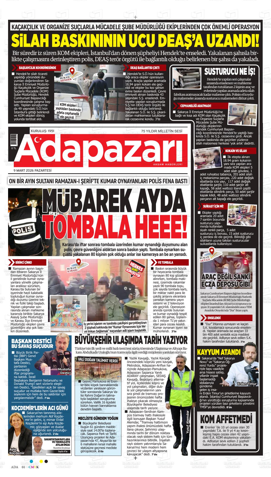 Sakarya Adapazariaksamhaberleri 09.03.2026