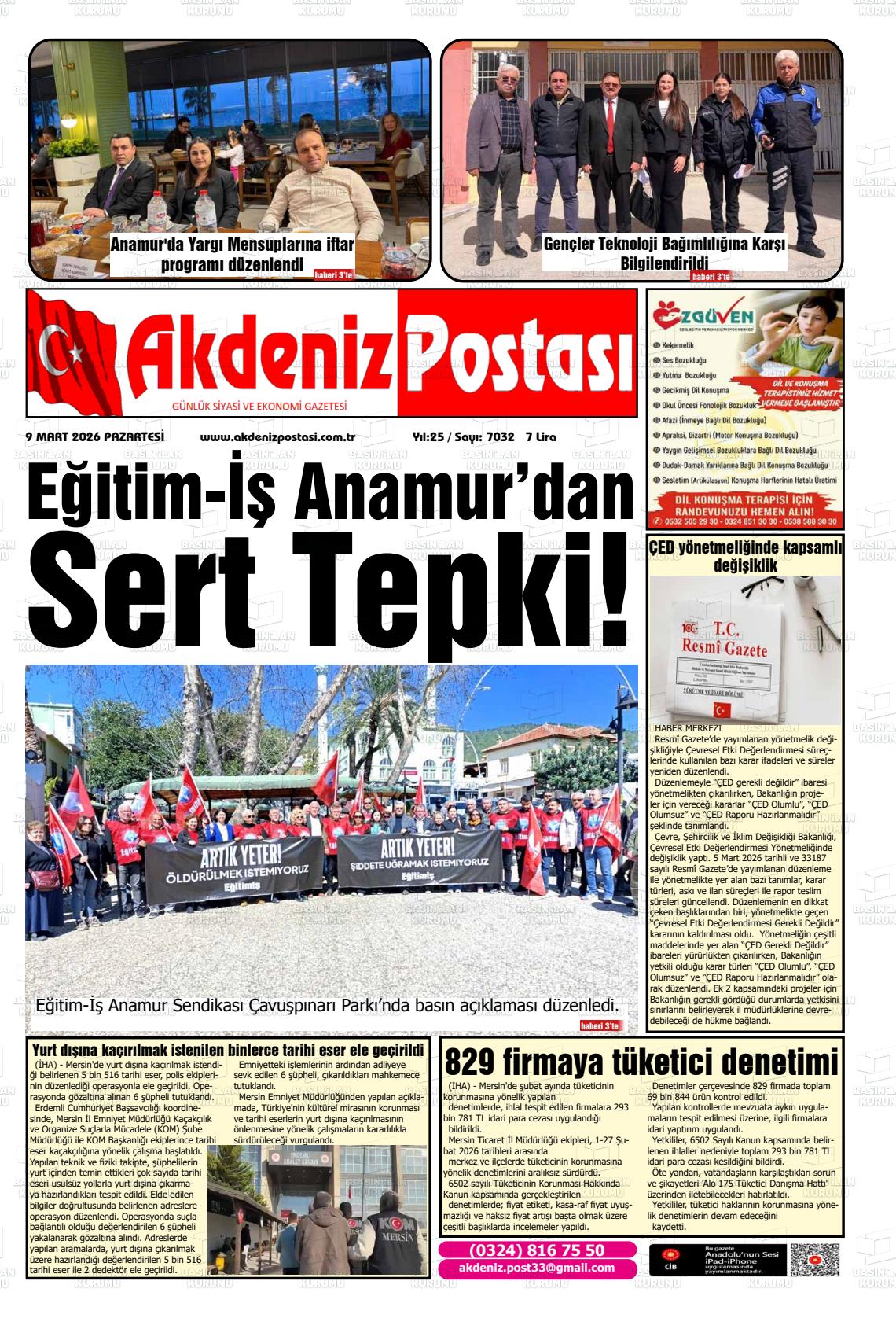 Mersin Akdenizpostasi 09.03.2026