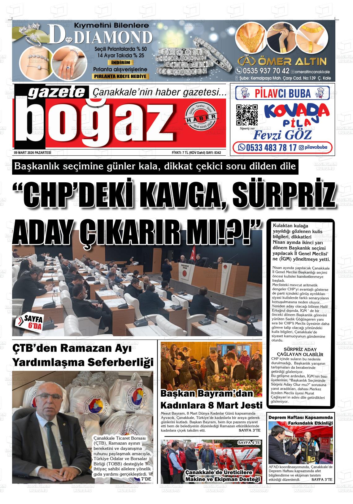 Canakkale Bogaz 09.03.2026