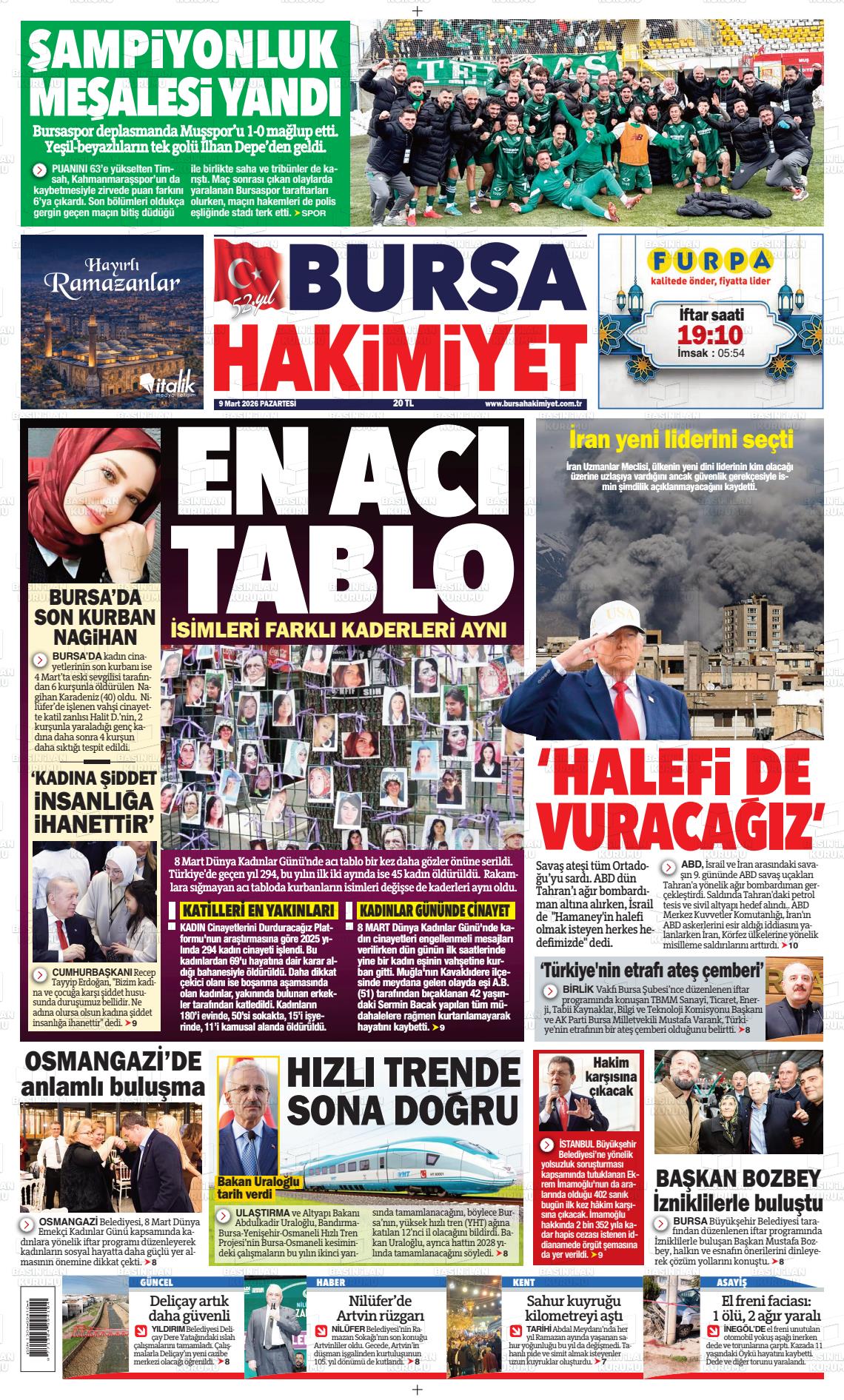 Bursa Hakimiyet 09.03.2026
