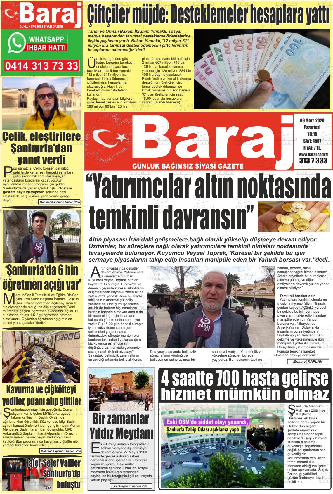 Sanliurfa Dundenbugunesafak 09.03.2026