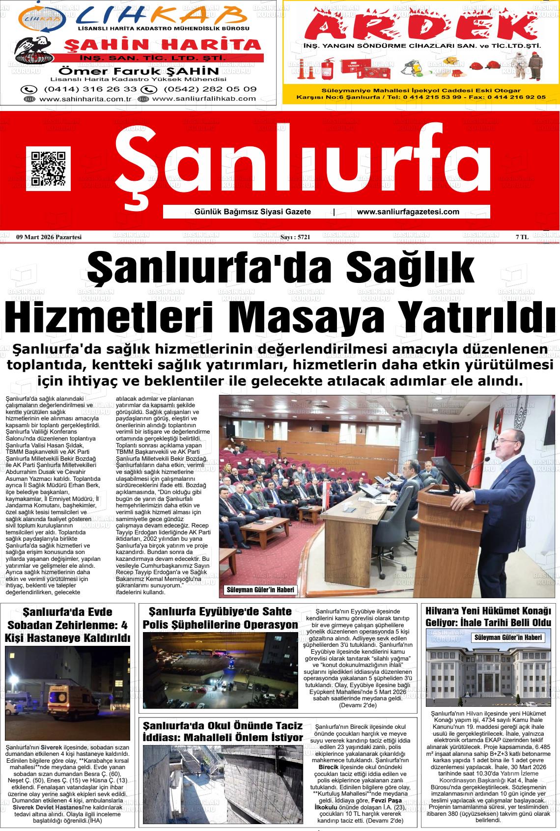 Sanliurfa Dunyadaveturkiyede 09.03.2026