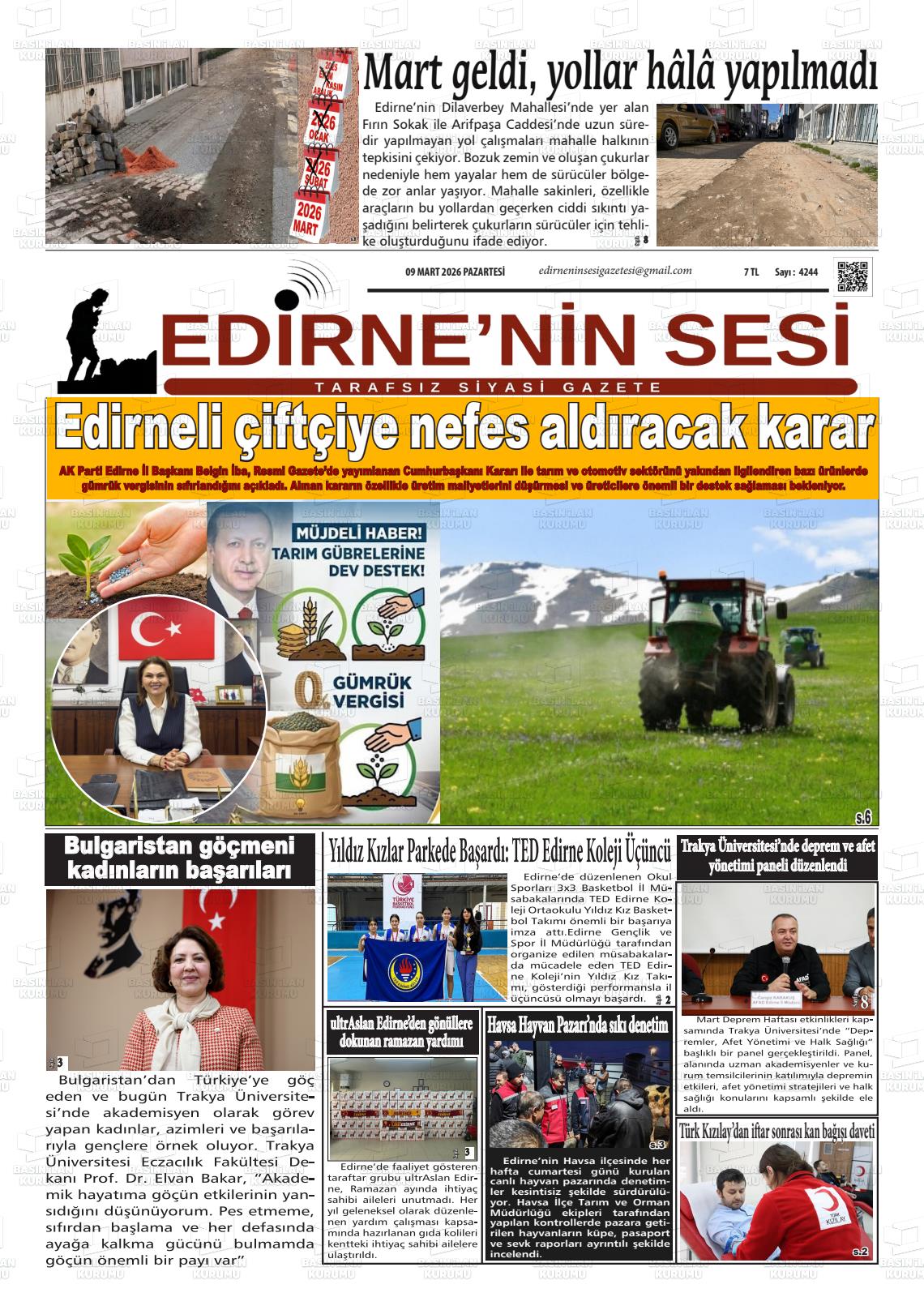 Edirne Star 09.03.2026