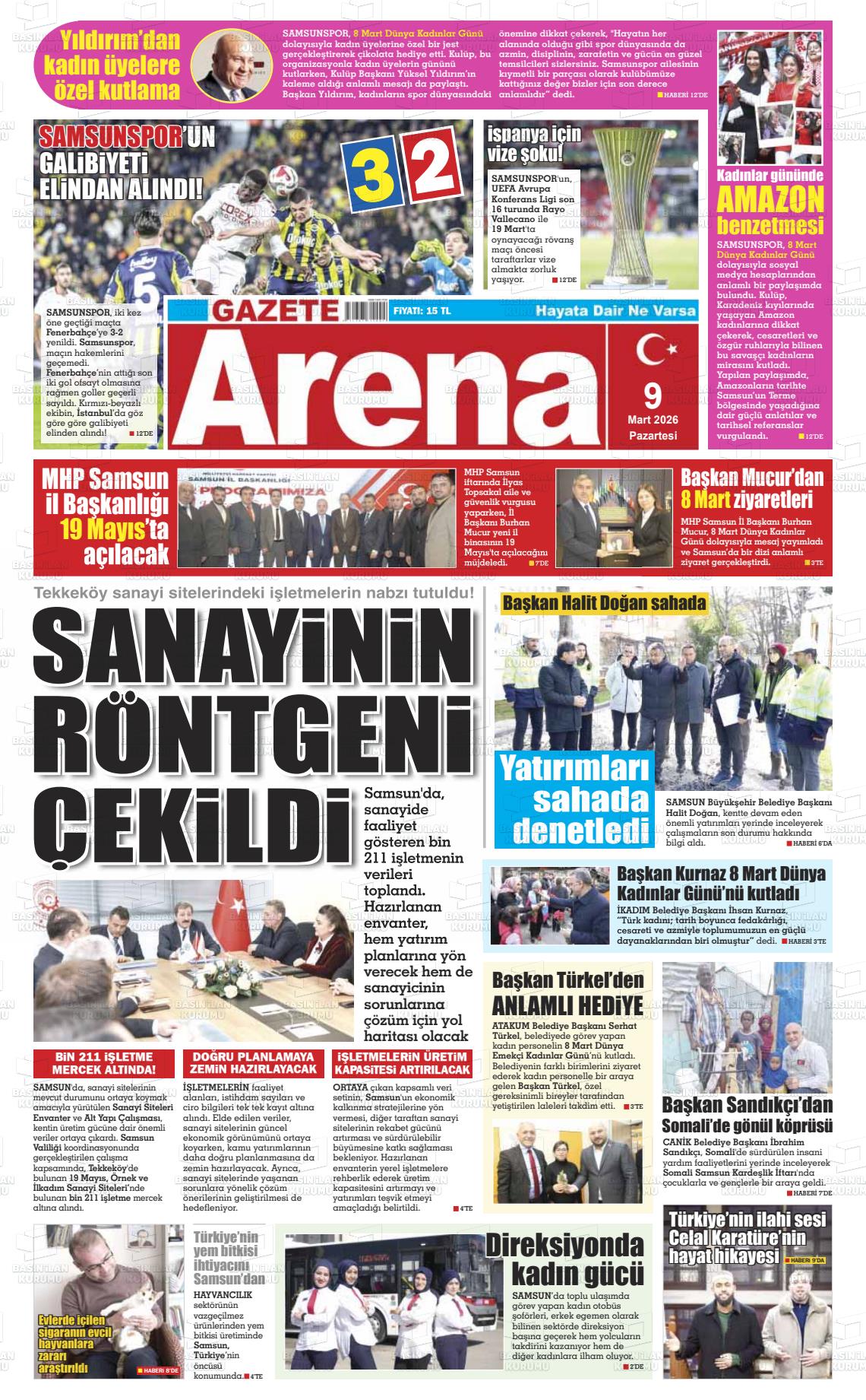 Samsun Gazetearena 09.03.2026