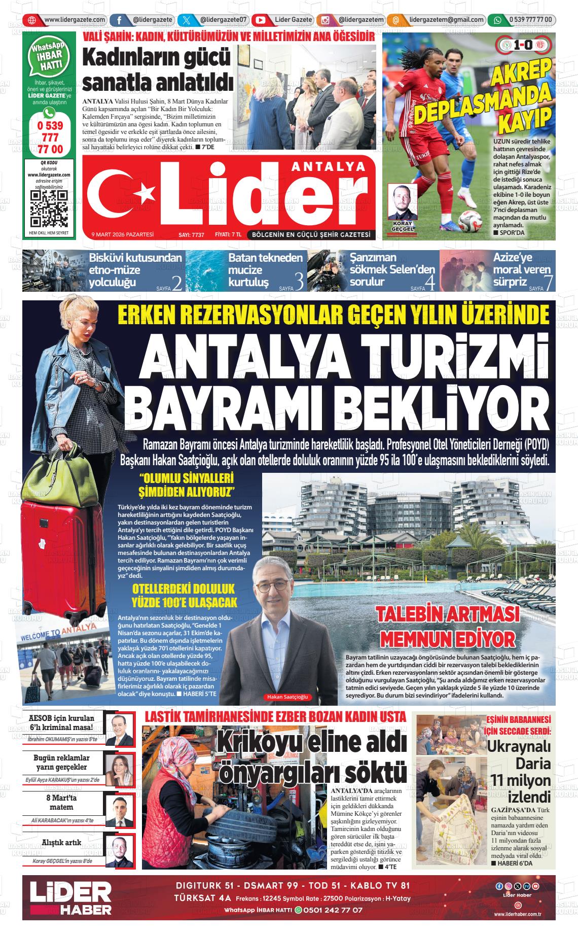 Antalya Gazetebir 09.03.2026