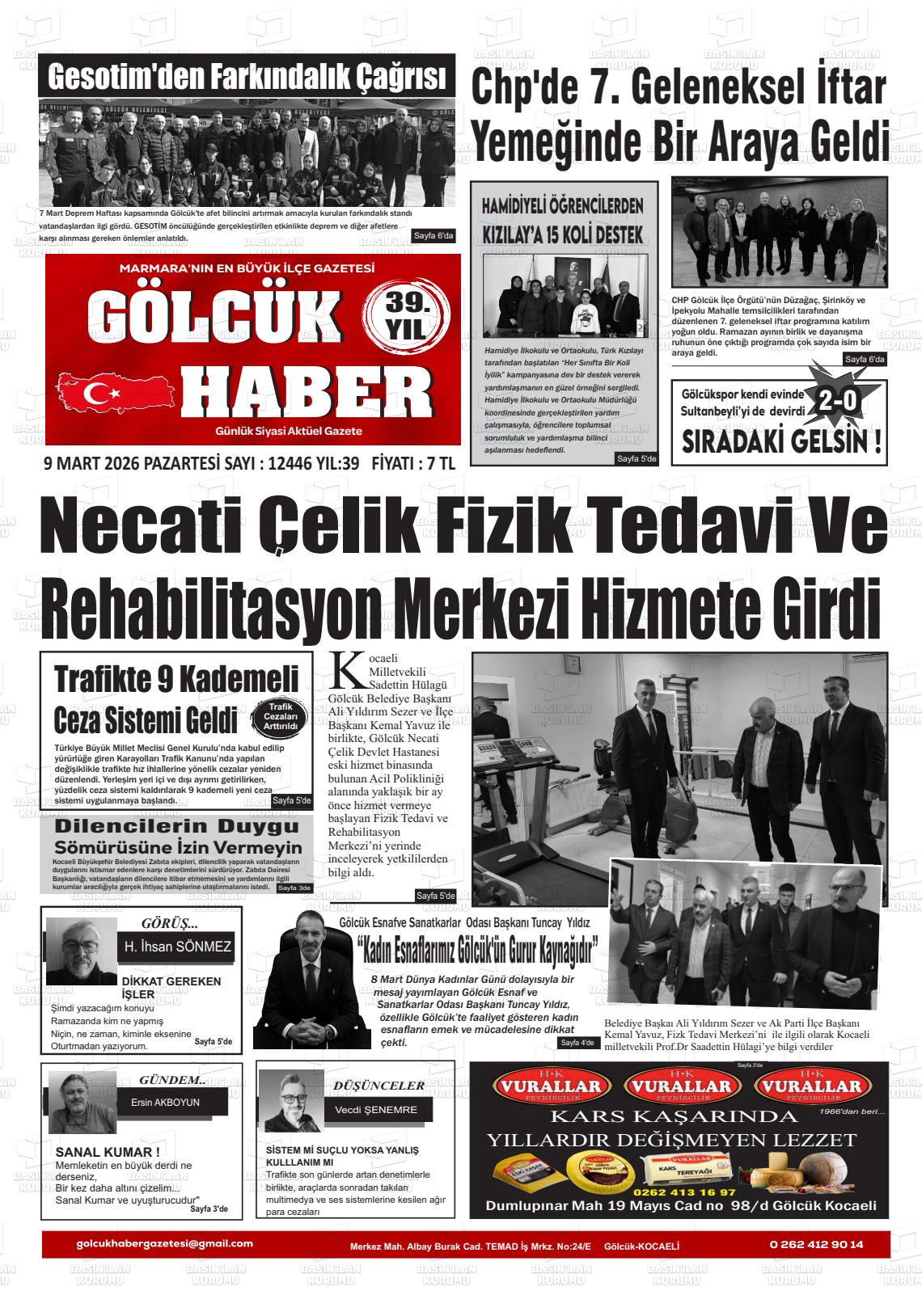 Kocaeli Golcukhaber 09.03.2026