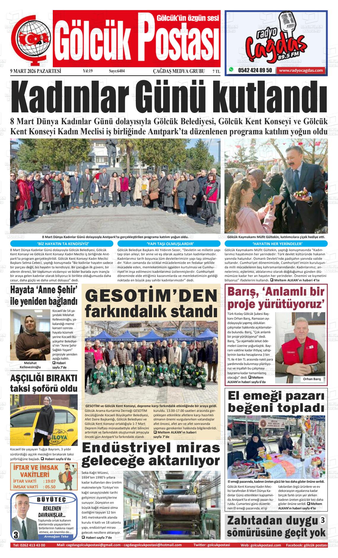 Kocaeli Golcukpostasi 09.03.2026