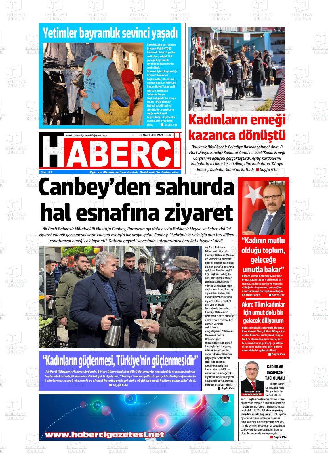 Mersin Haberci 09.03.2026