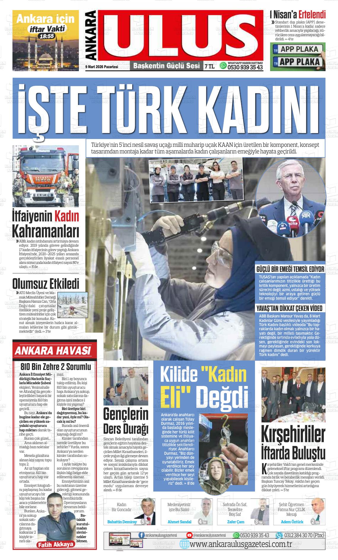 Ankara Habervaktim 09.03.2026