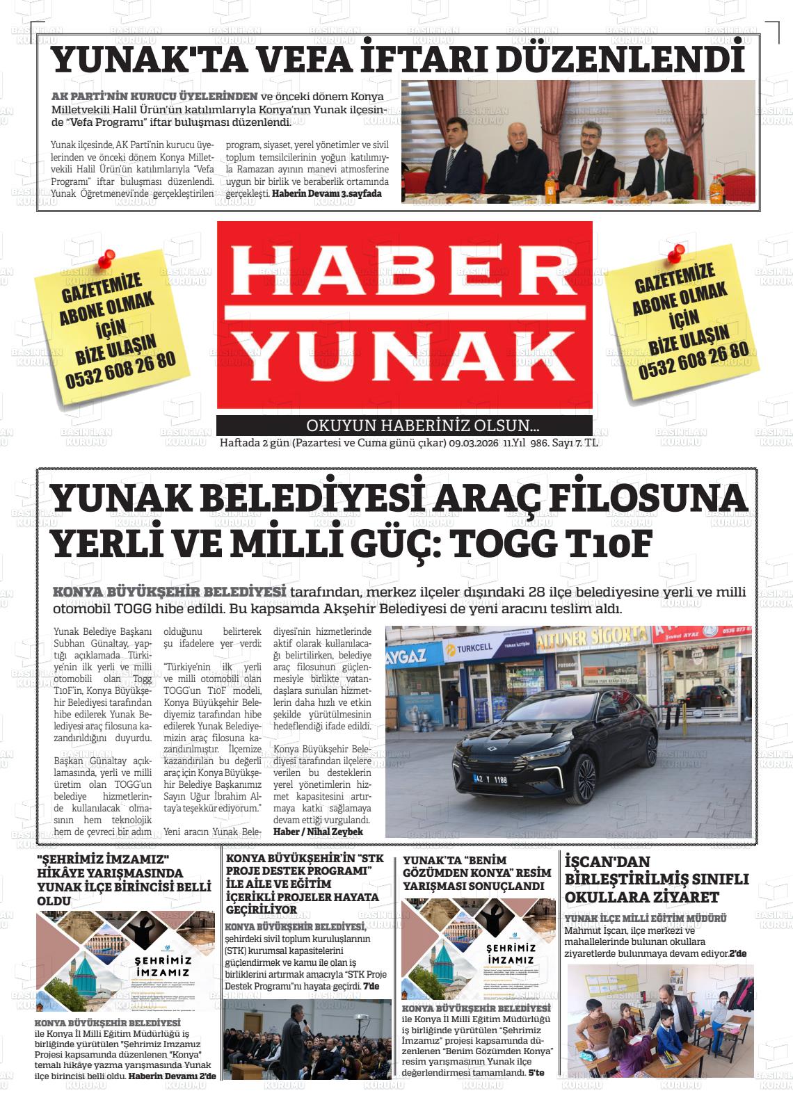 Konya Haberyunak 09.03.2026