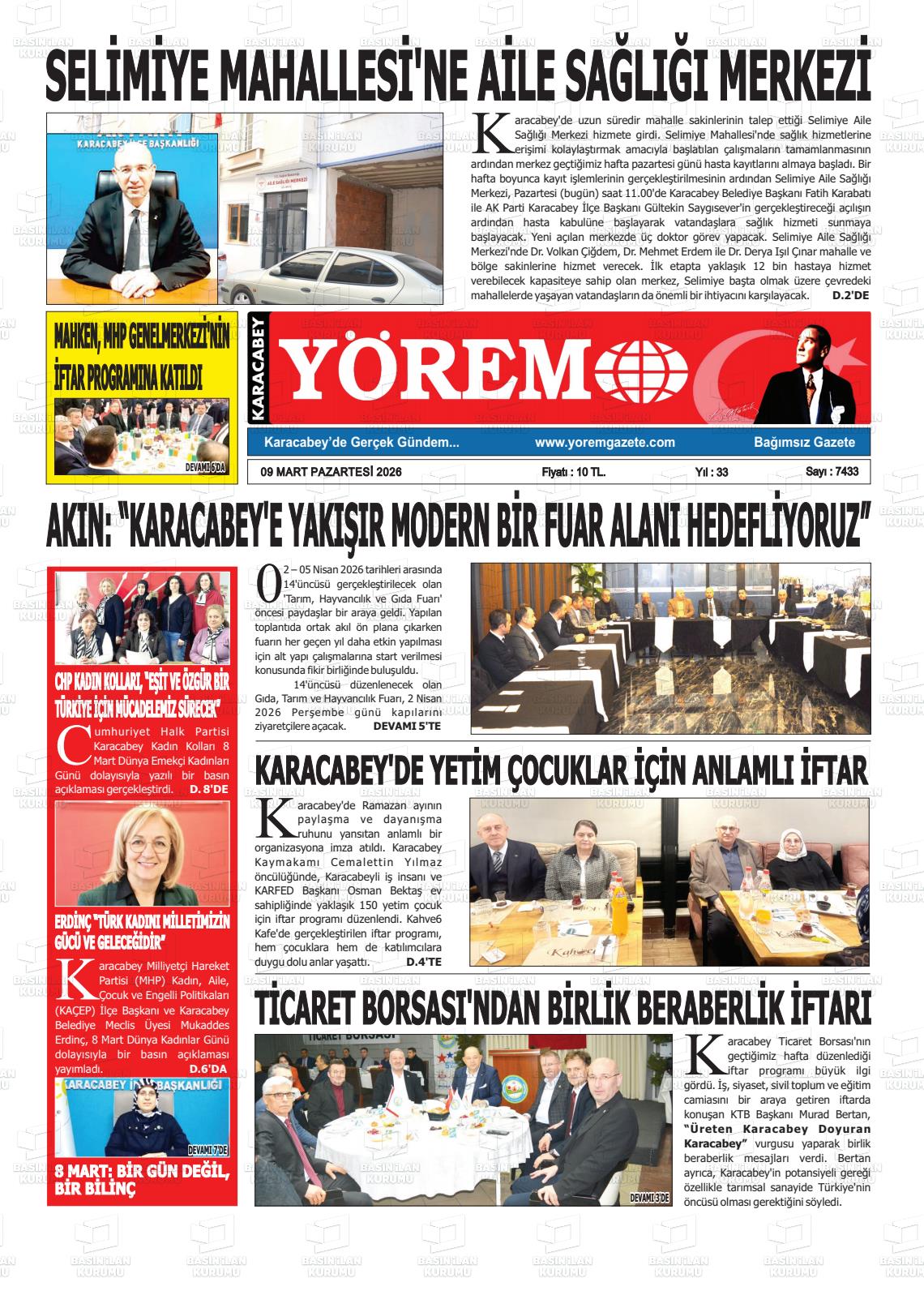 Bursa Karacabeyyorem 09.03.2026