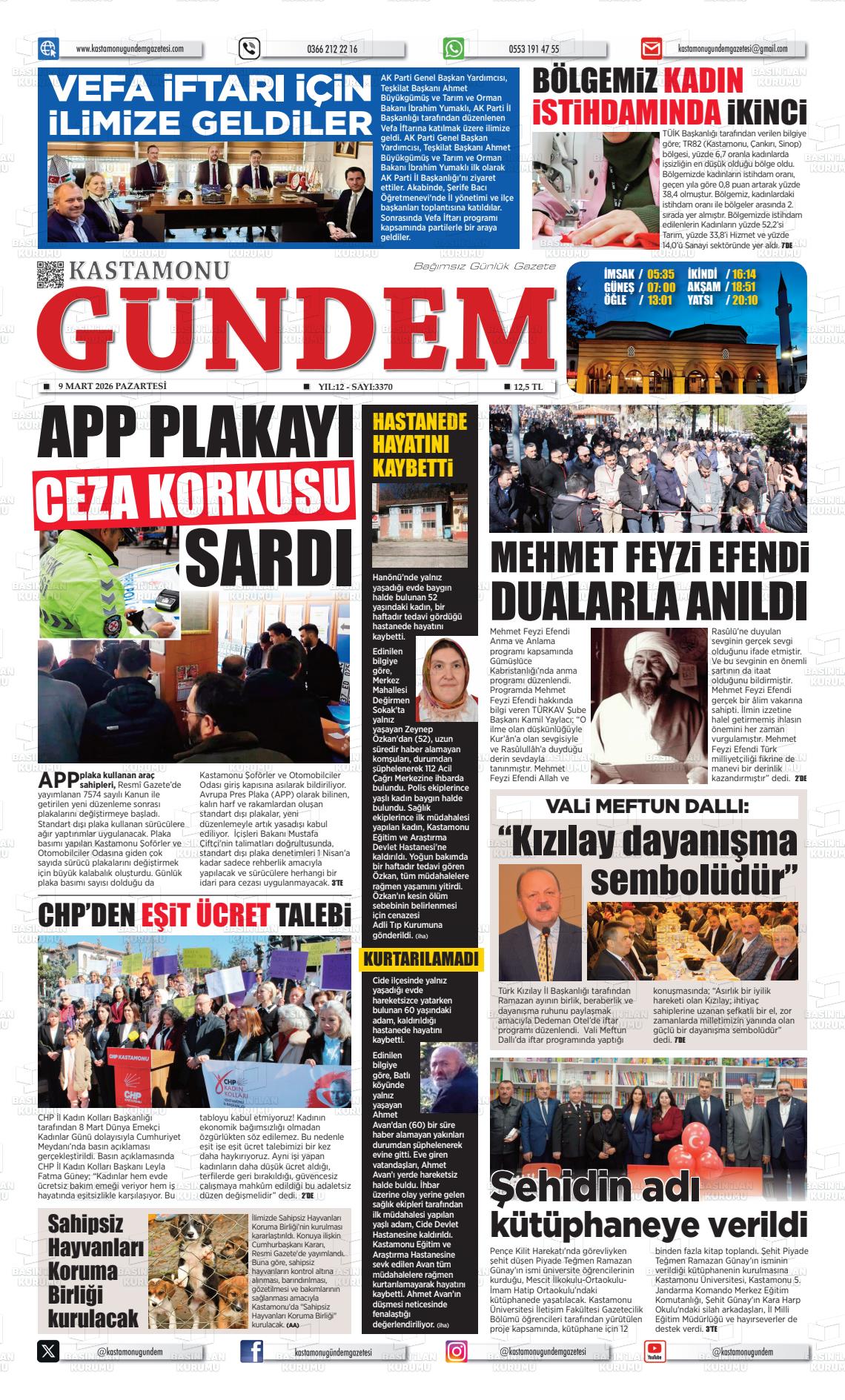 Kastamonu Gundem 09.03.2026