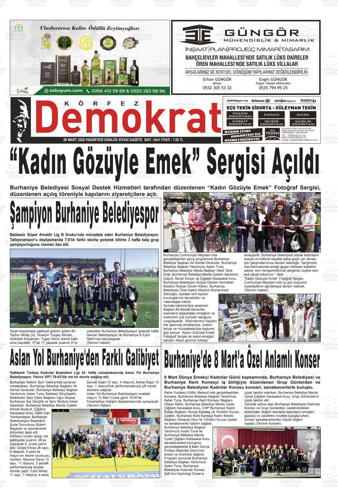 Balikesir Korfezdemokrat 09.03.2026