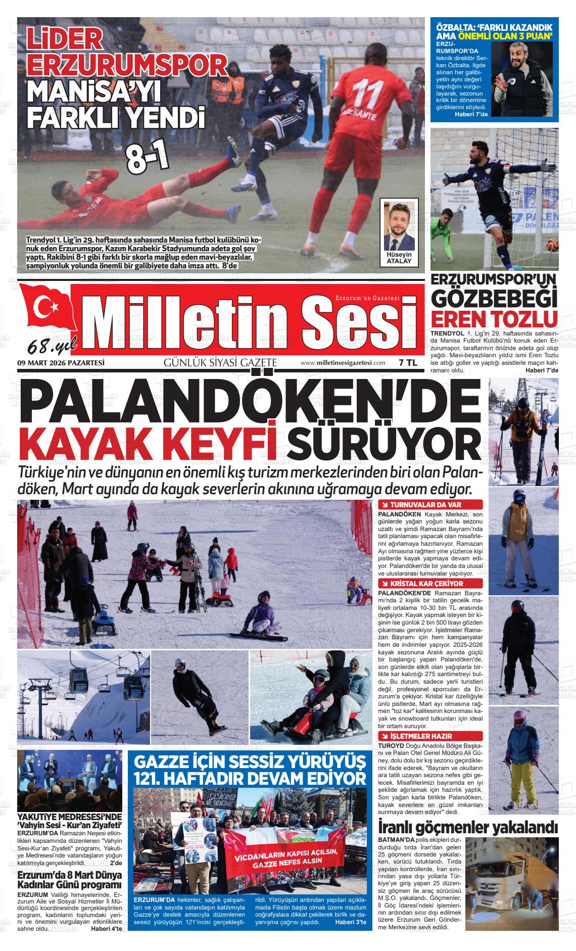Erzurum Milletinsesi 09.03.2026