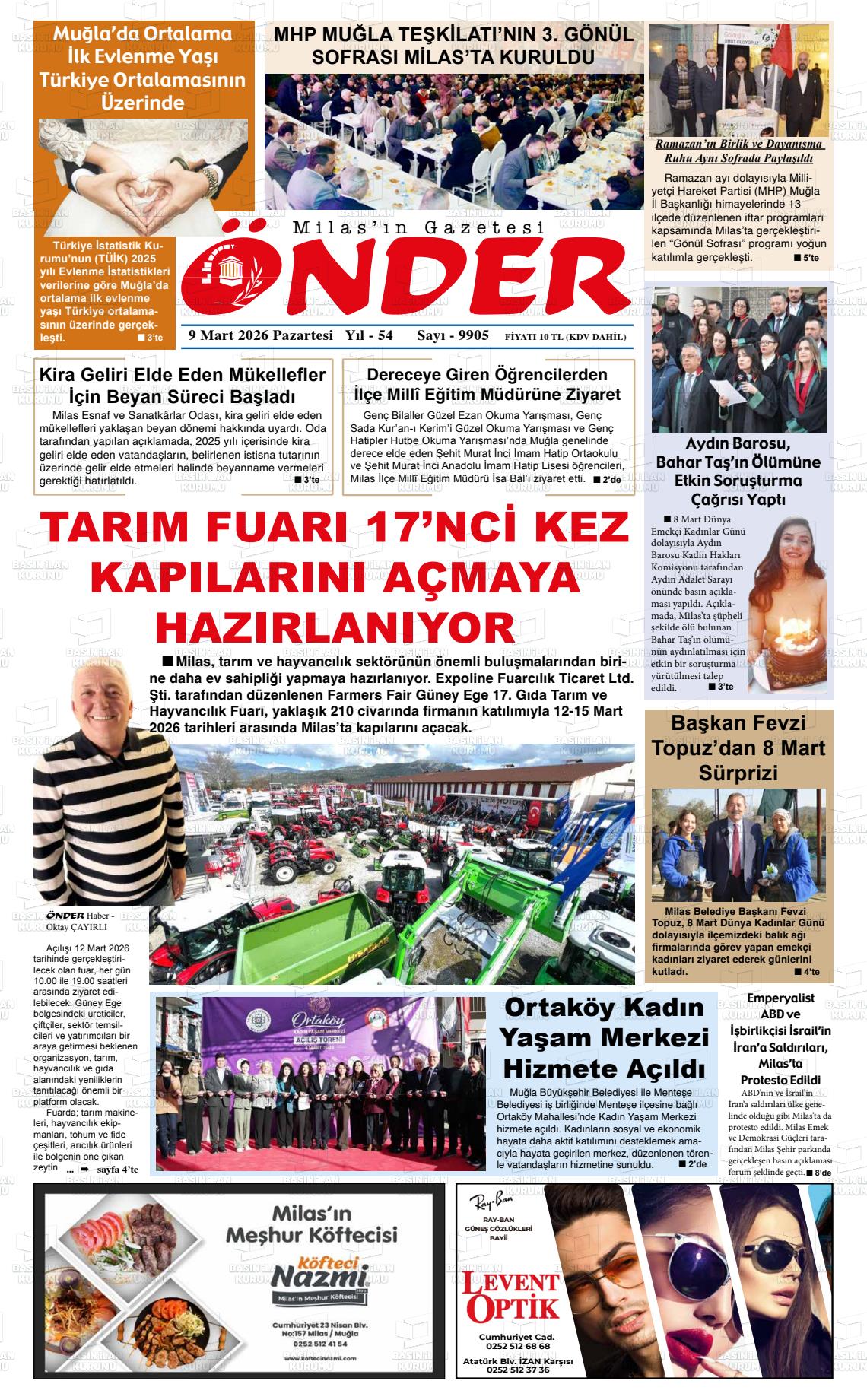 Mugla Onder 09.03.2026