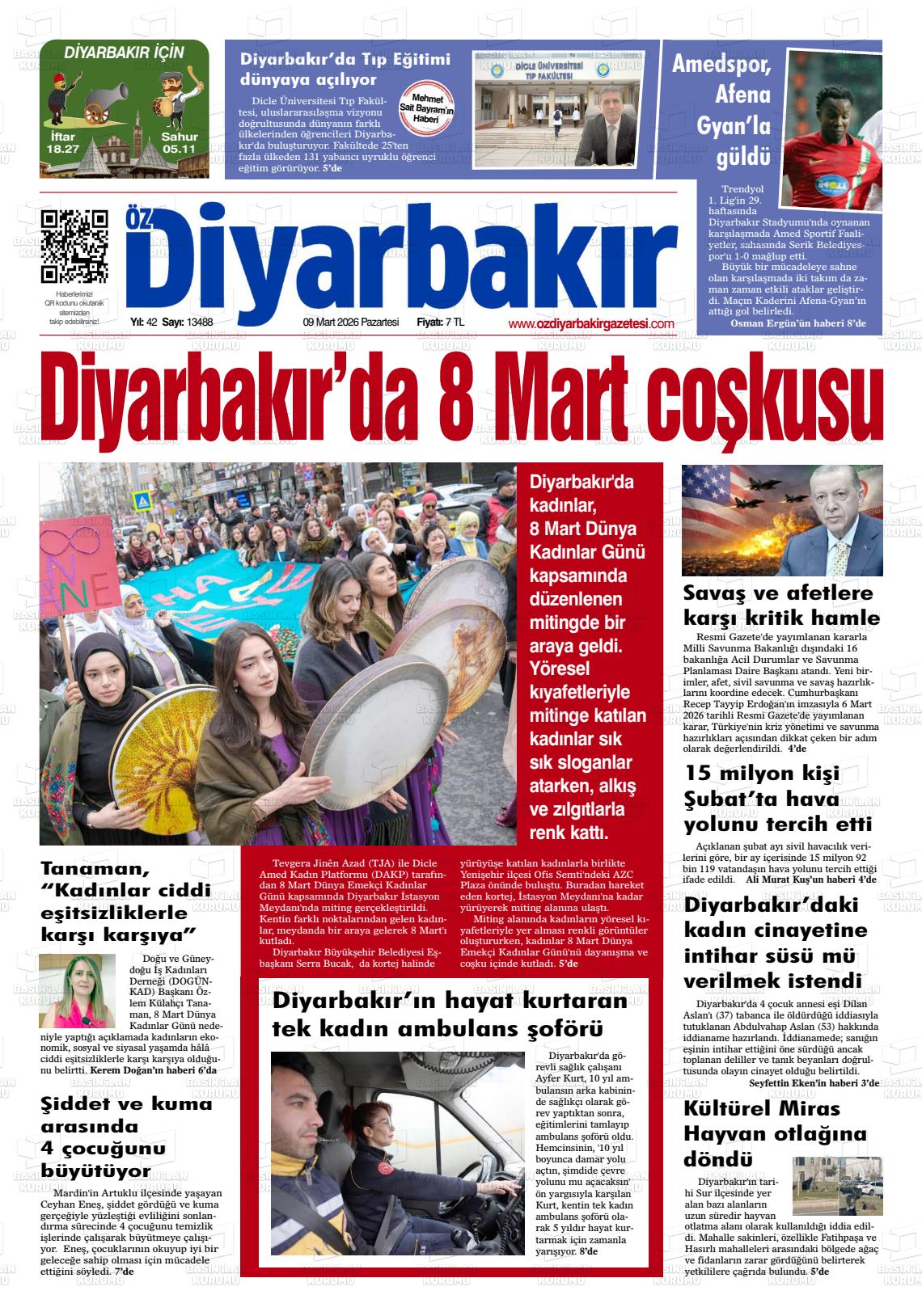 Diyarbakir Oz 09.03.2026