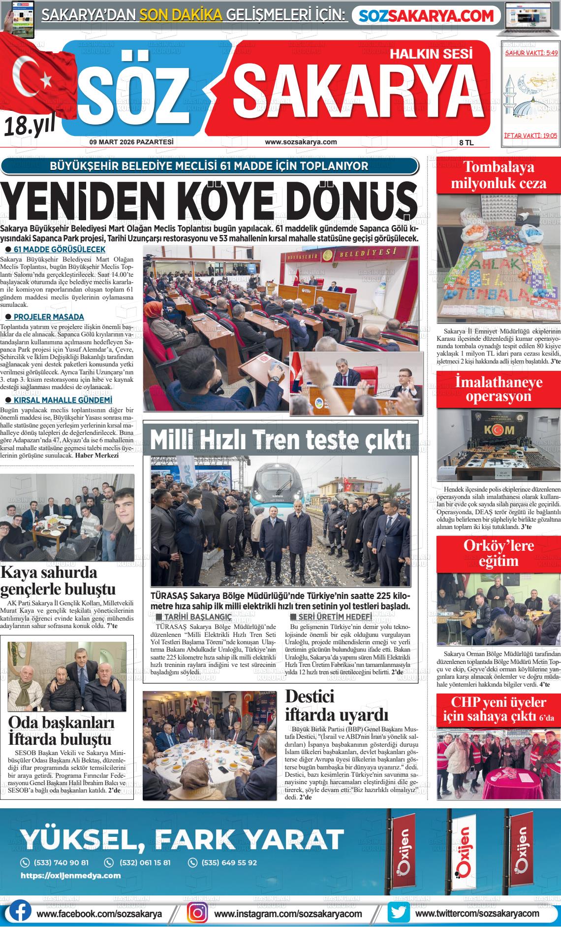 Sakarya Halk 09.03.2026