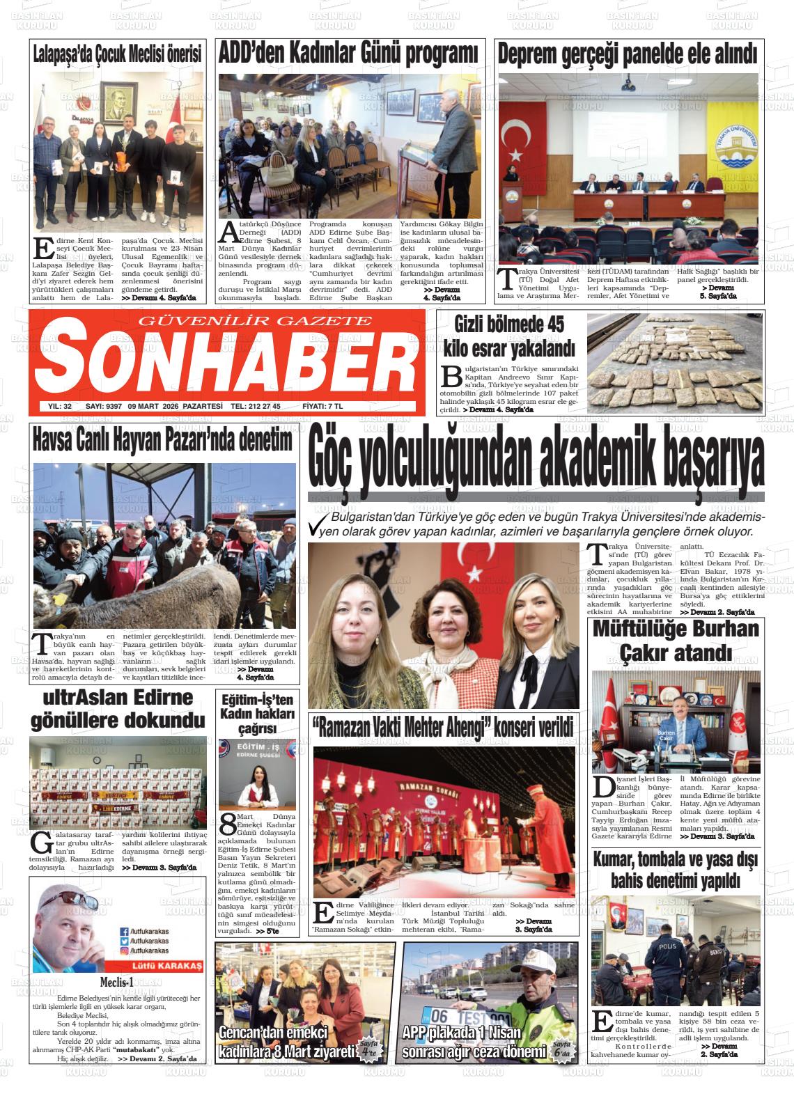 Eskisehir Sonhaber 09.03.2026
