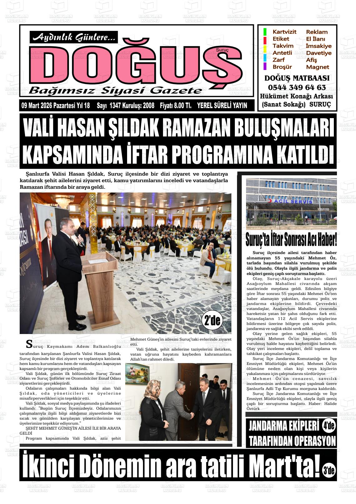 Sanliurfa Surucdogus 09.03.2026