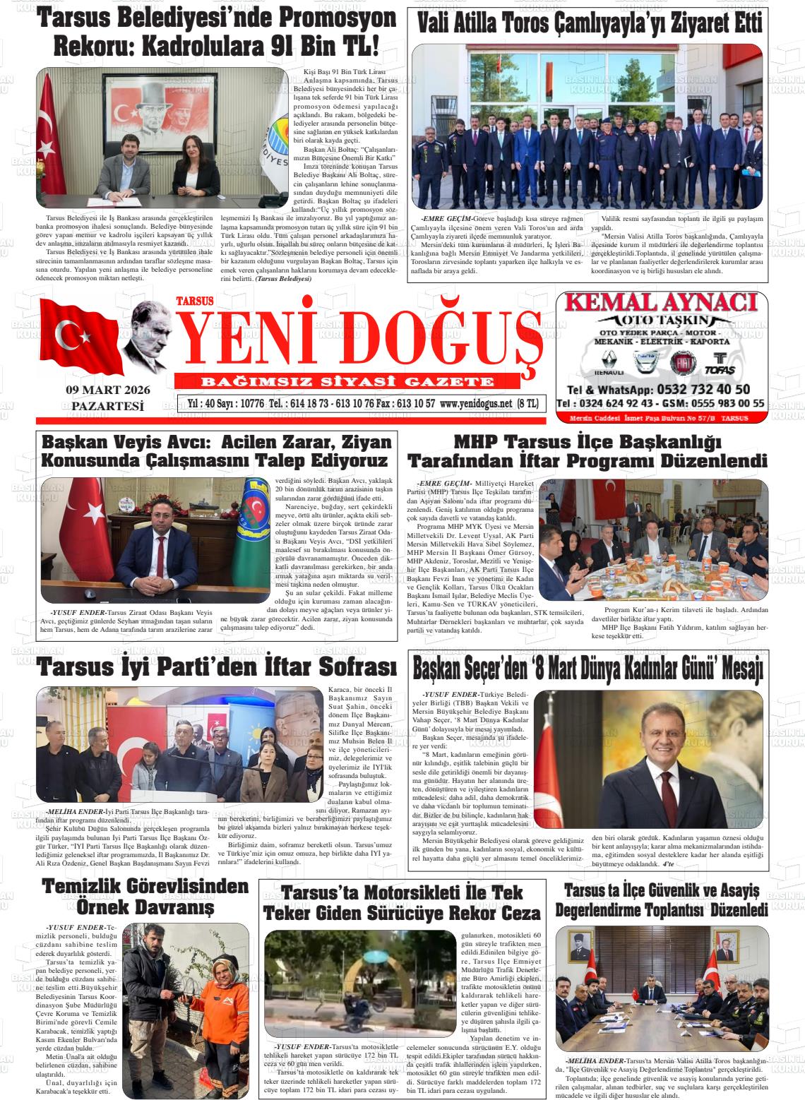 Mersin Tarsusyenidogus 09.03.2026