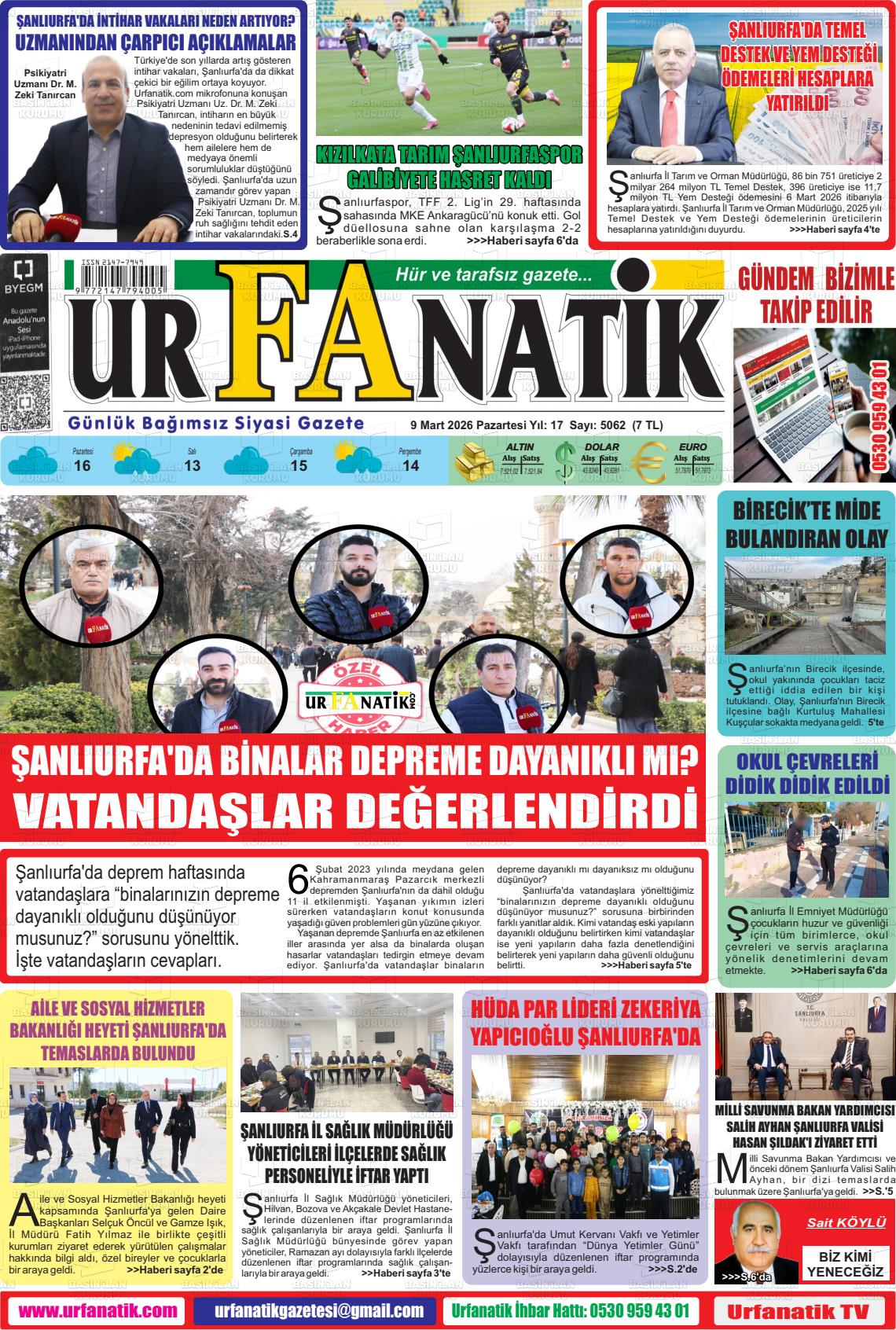 Sanliurfa Urfanatik 09.03.2026