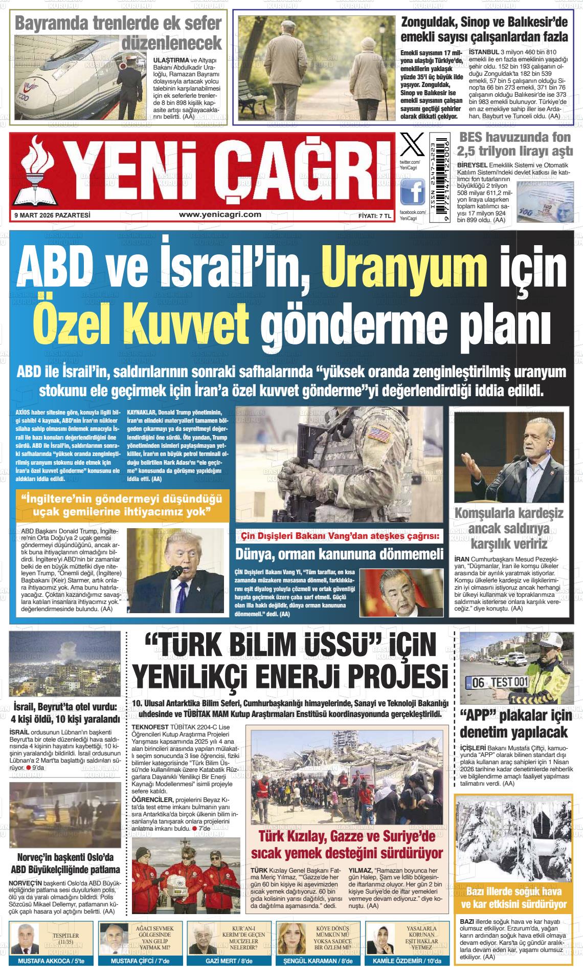 Istanbul Yenicagri 09.03.2026