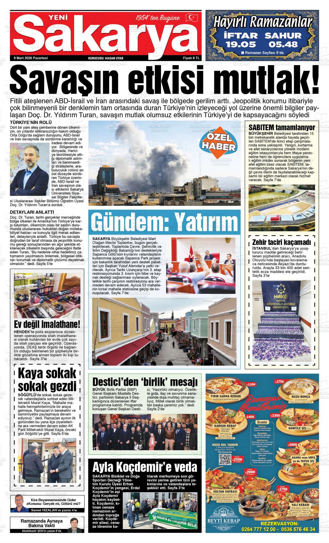 Sakarya Yeni 09.03.2026