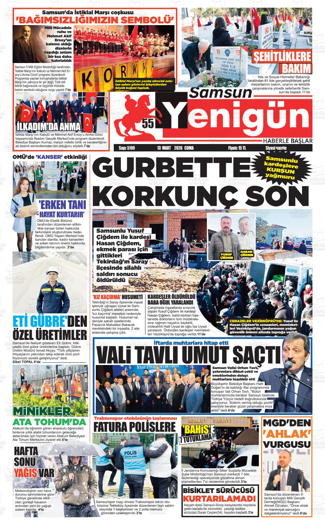 Samsun 55 Yenigun 13.03.2026