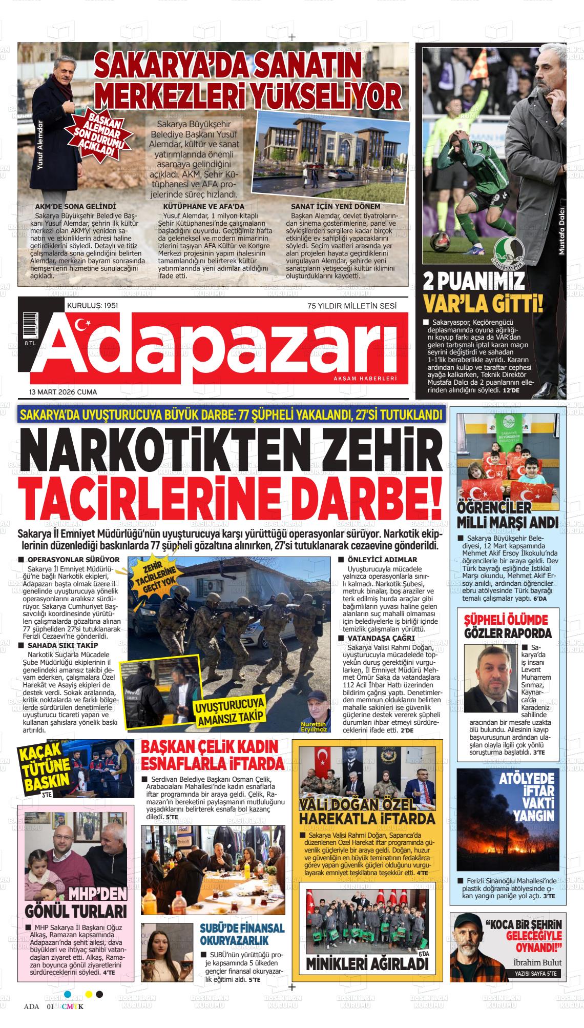 Sakarya Adapazariaksamhaberleri 13.03.2026