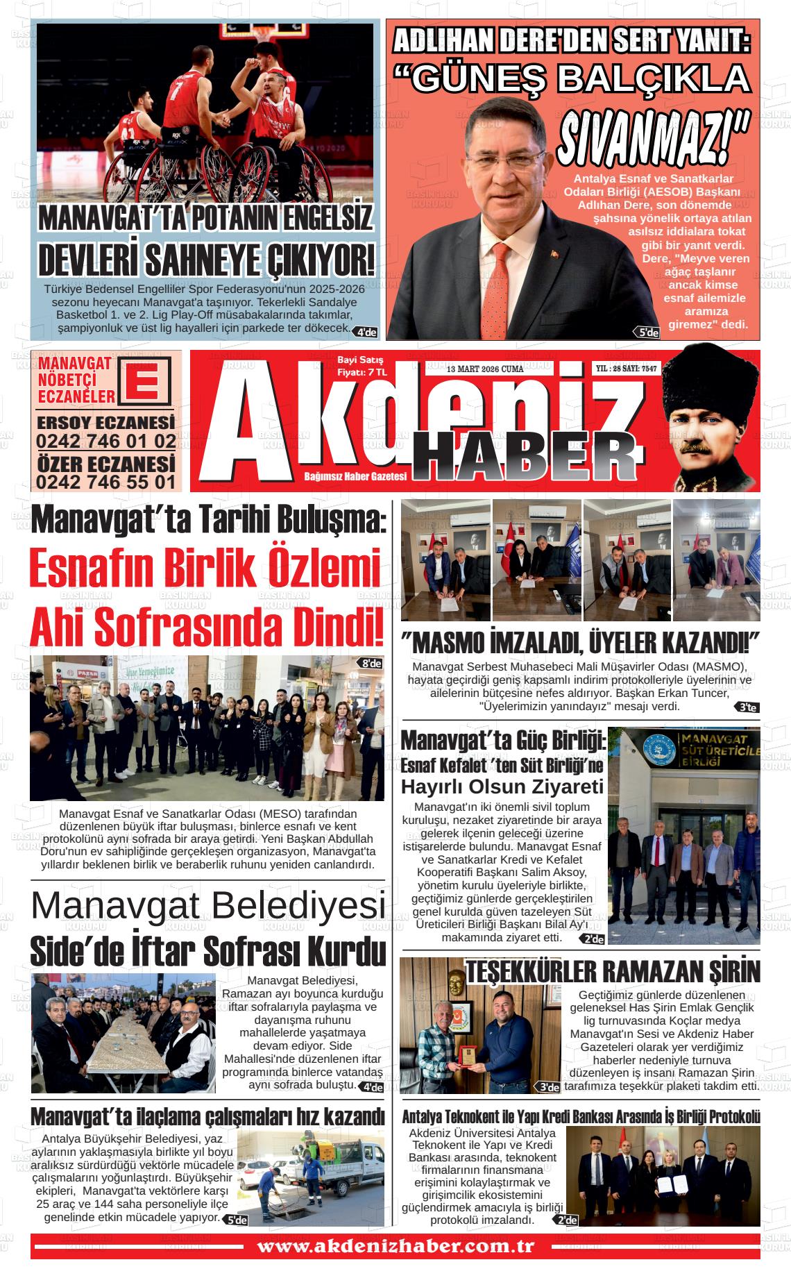 Antalya Akdenizhaber 13.03.2026