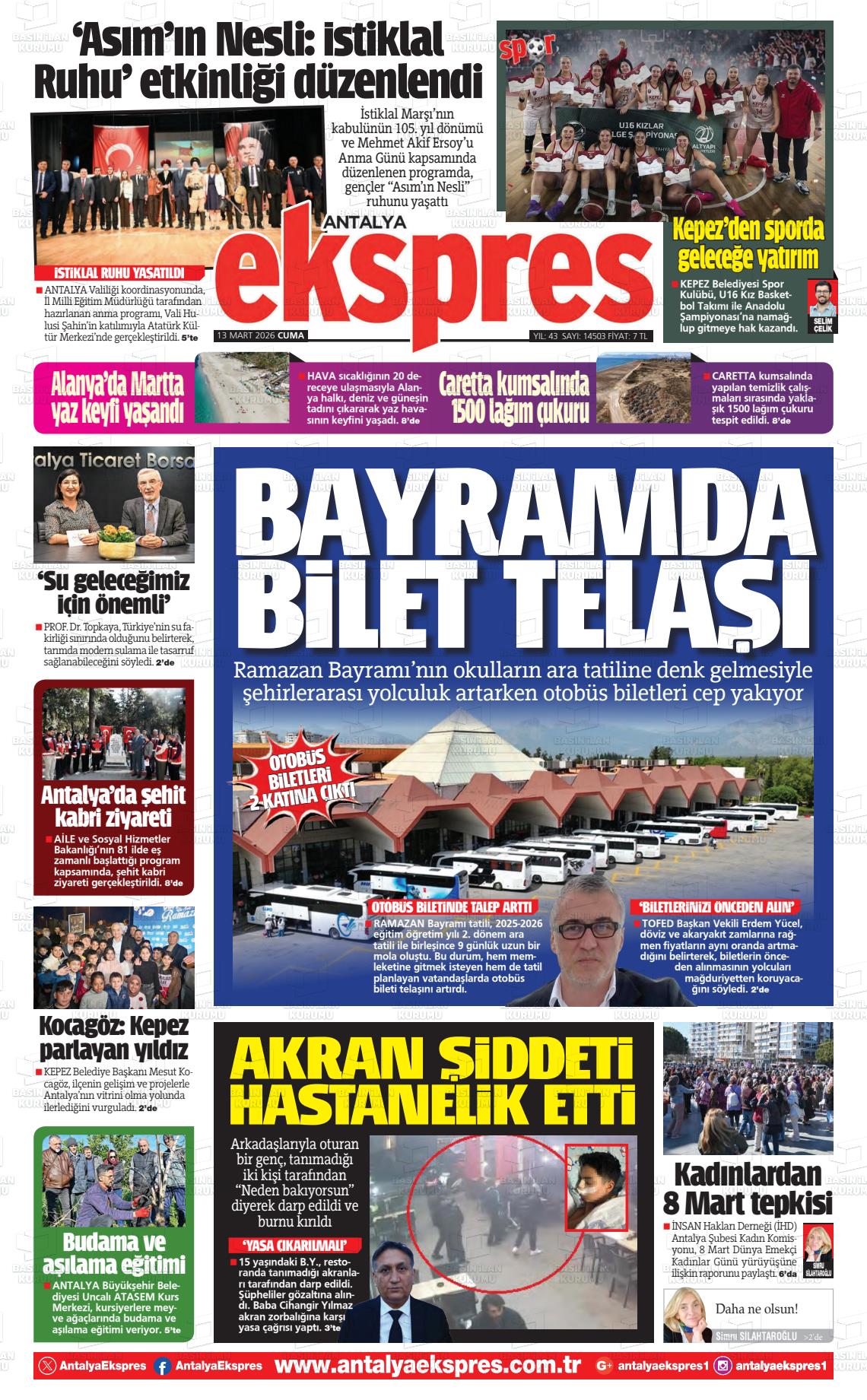 Antalya Ekspres 13.03.2026