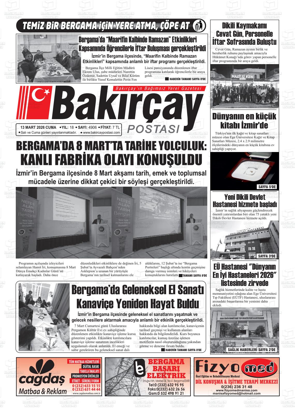 Izmir Bakircaypostasi 13.03.2026