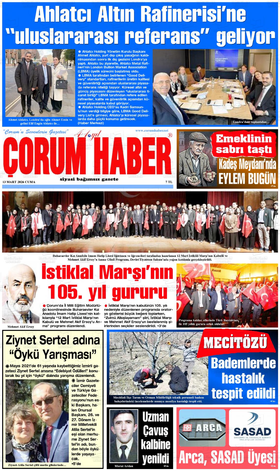 Corum Haber 13.03.2026