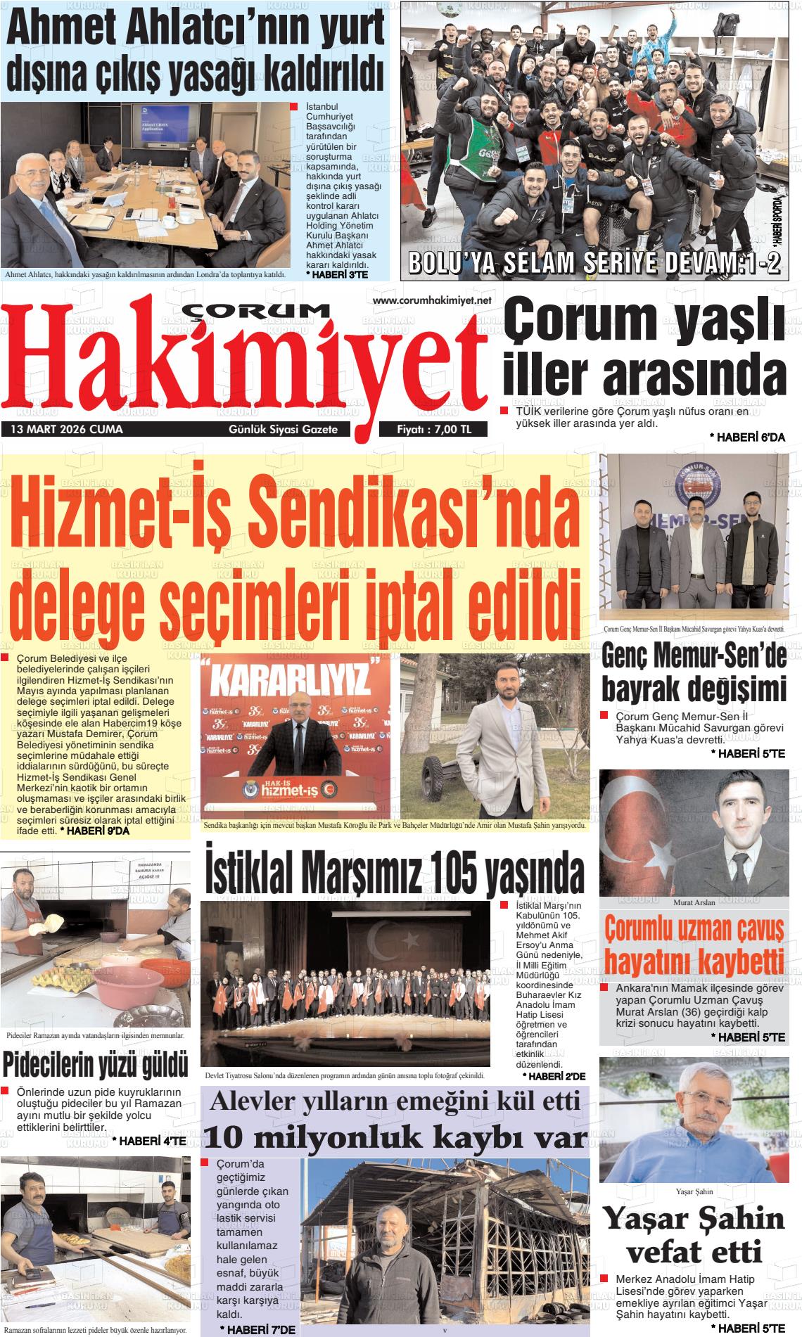 Corum Hakimiyet 13.03.2026