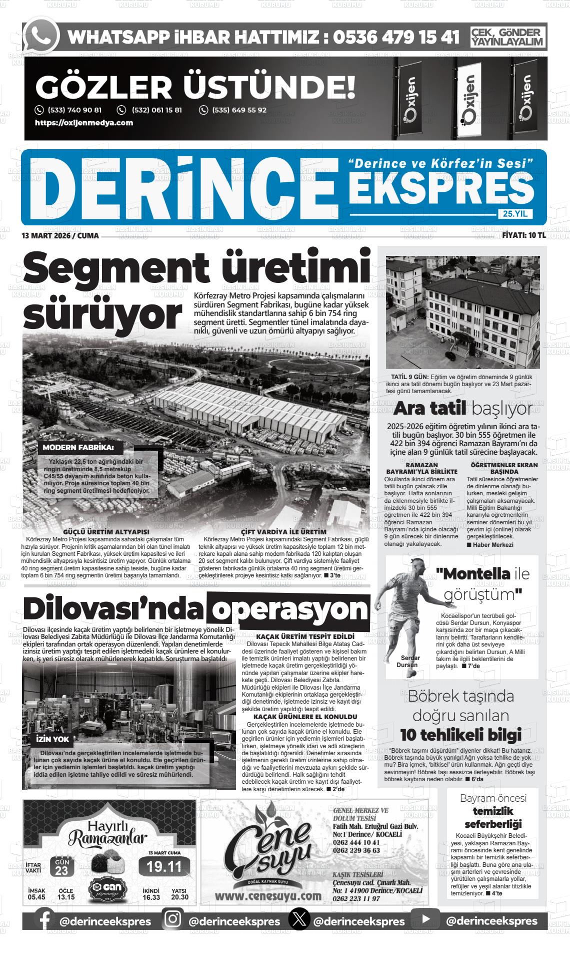 Kocaeli Derinceekspres 13.03.2026