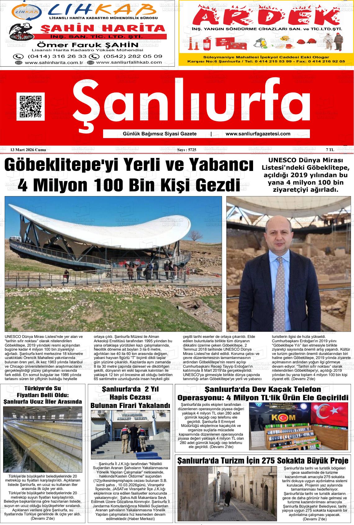 Sanliurfa Dunyadaveturkiyede 13.03.2026
