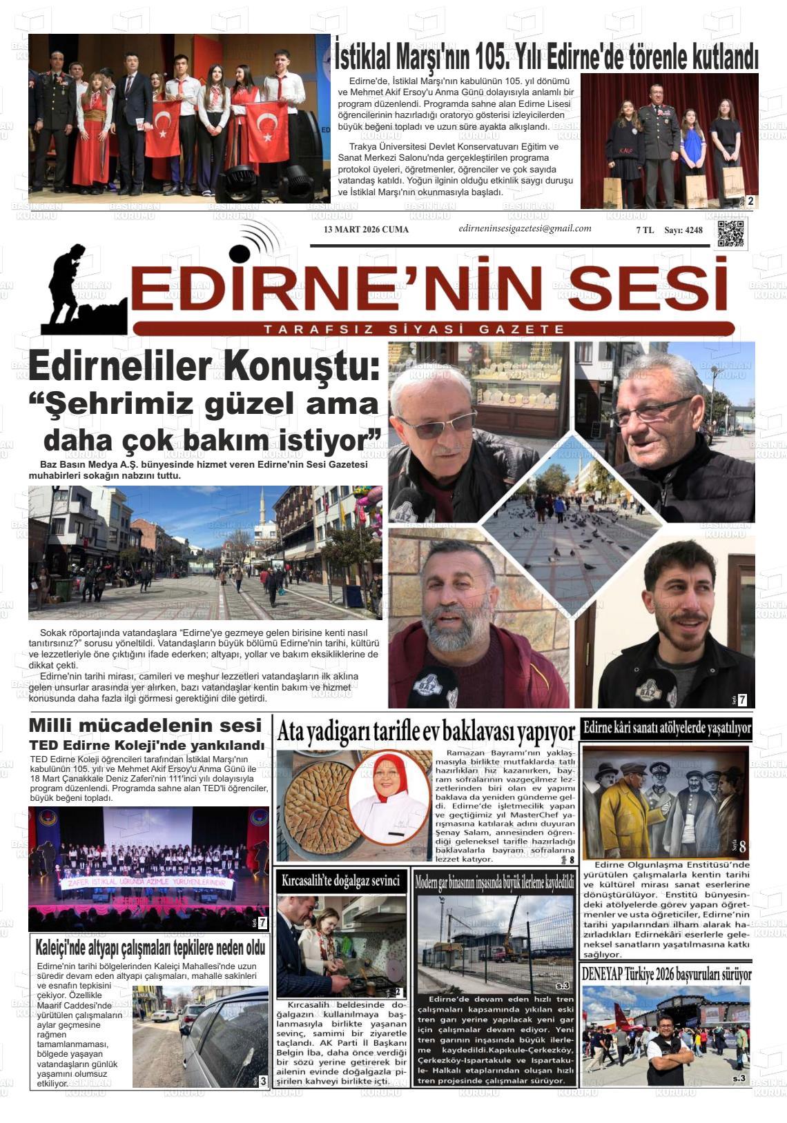 Edirne Star 13.03.2026