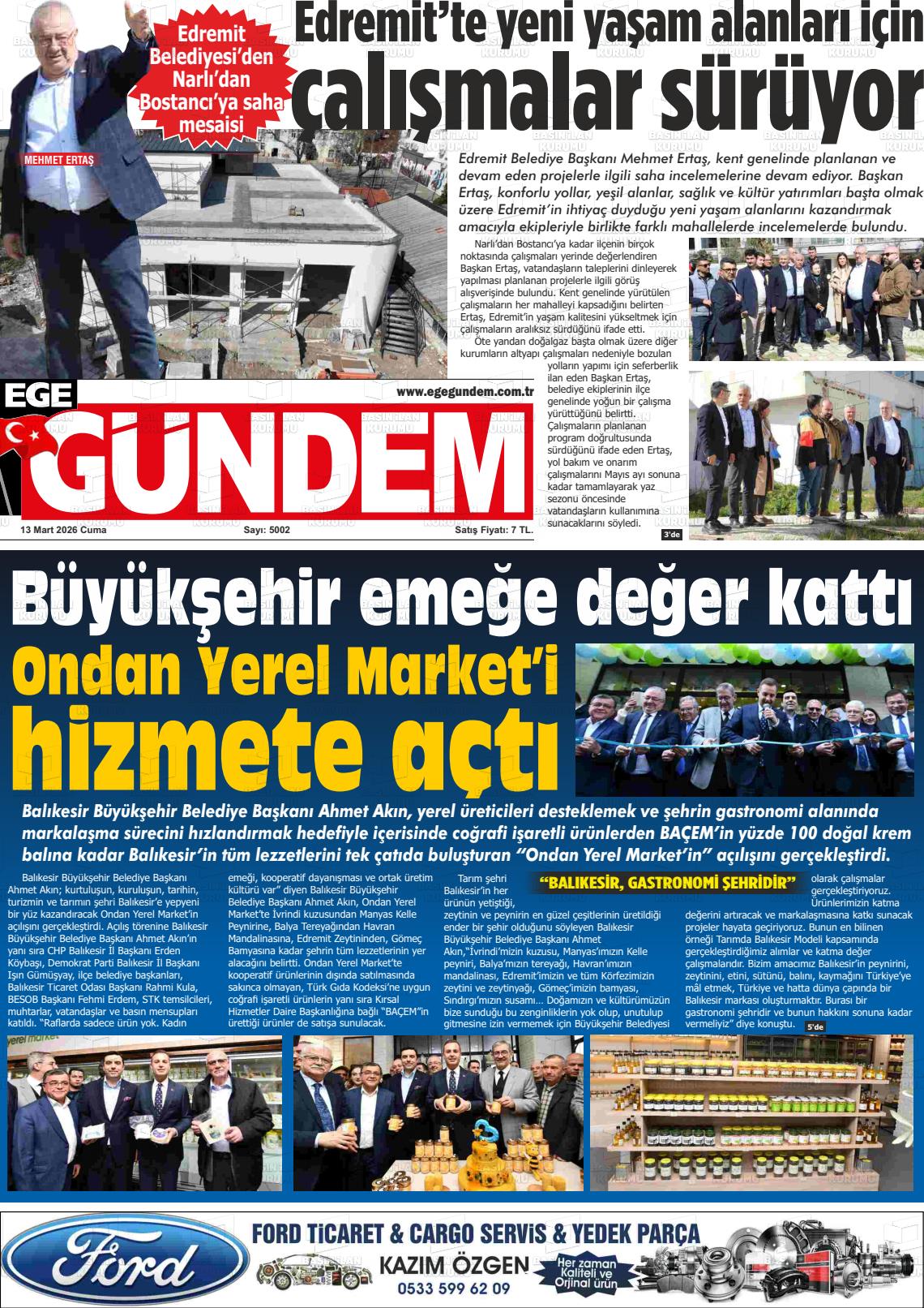 Balikesir Egegundem 13.03.2026