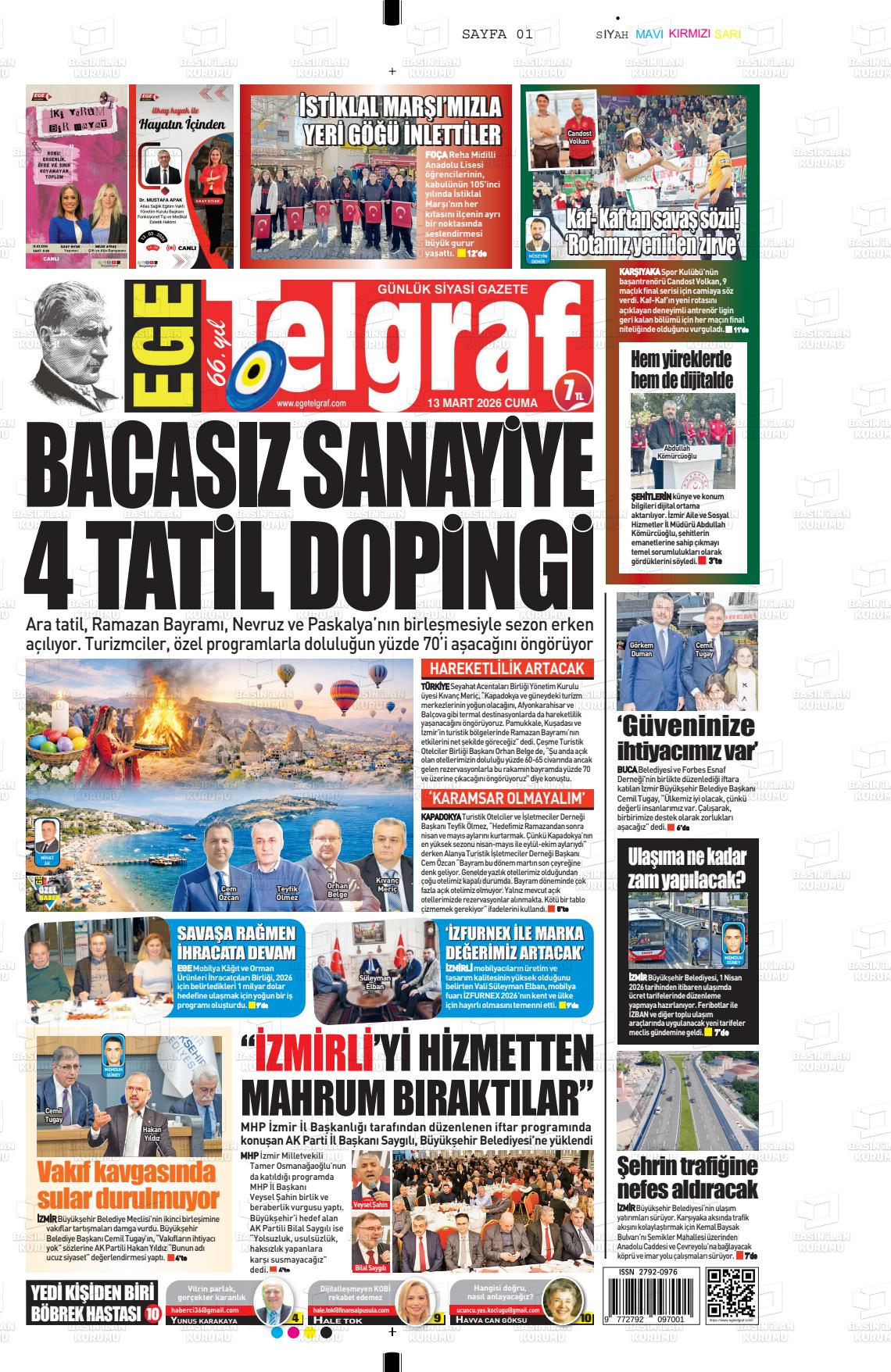 Izmir Egetelgraf 13.03.2026